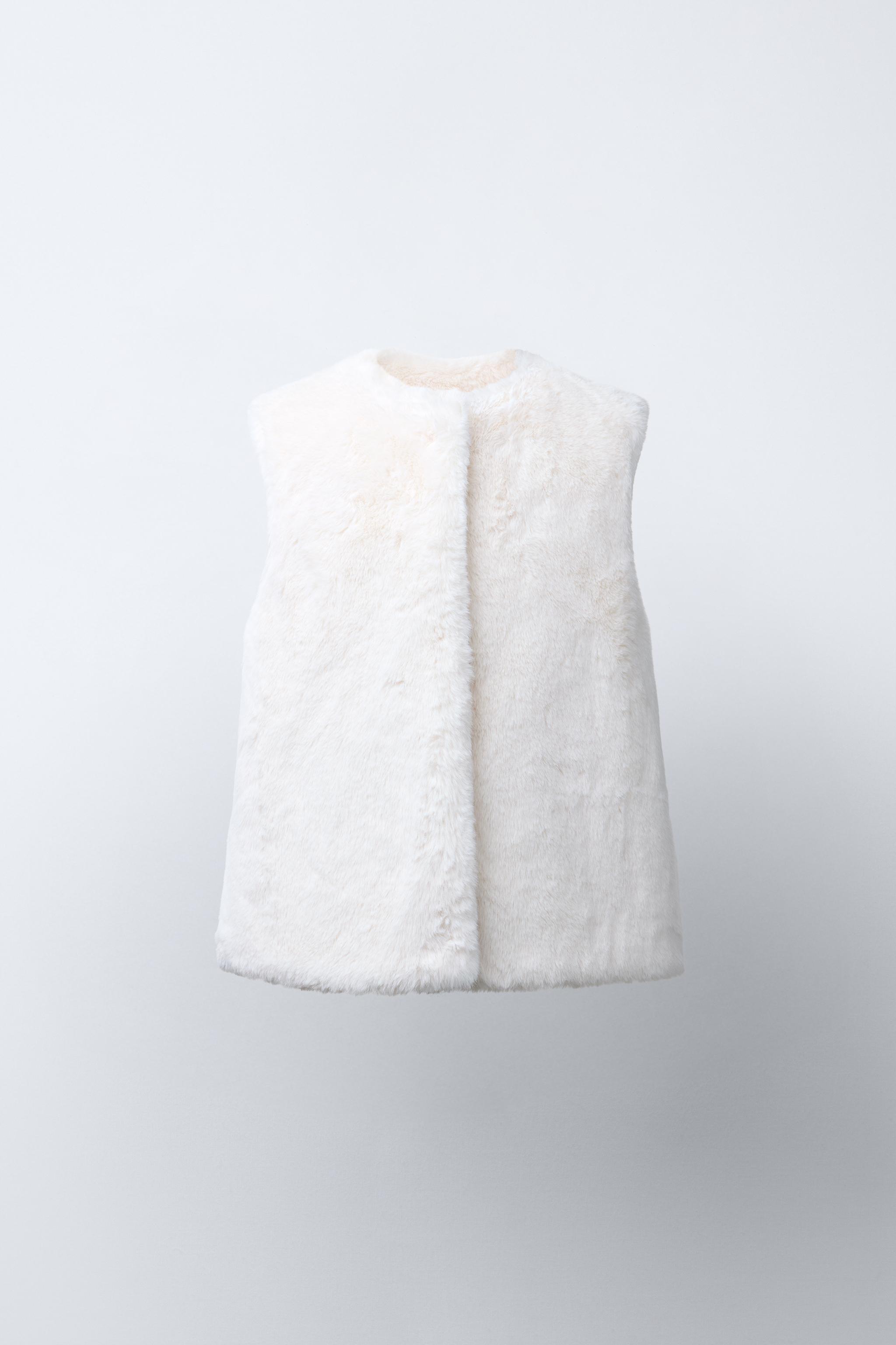 REVERSIBLE FAUX FUR VEST