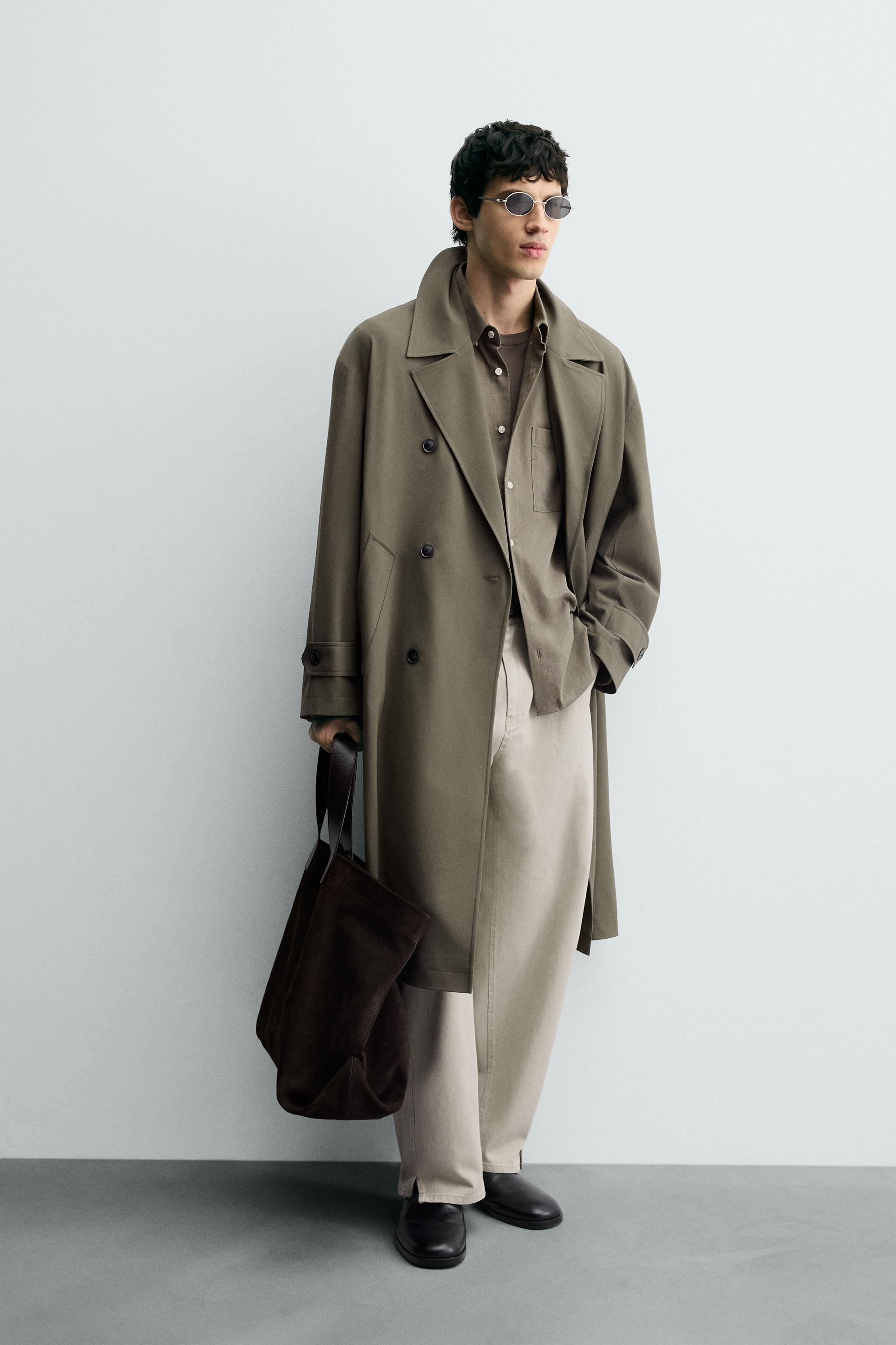 FLOWY OVERSIZED FIT TRENCH COAT