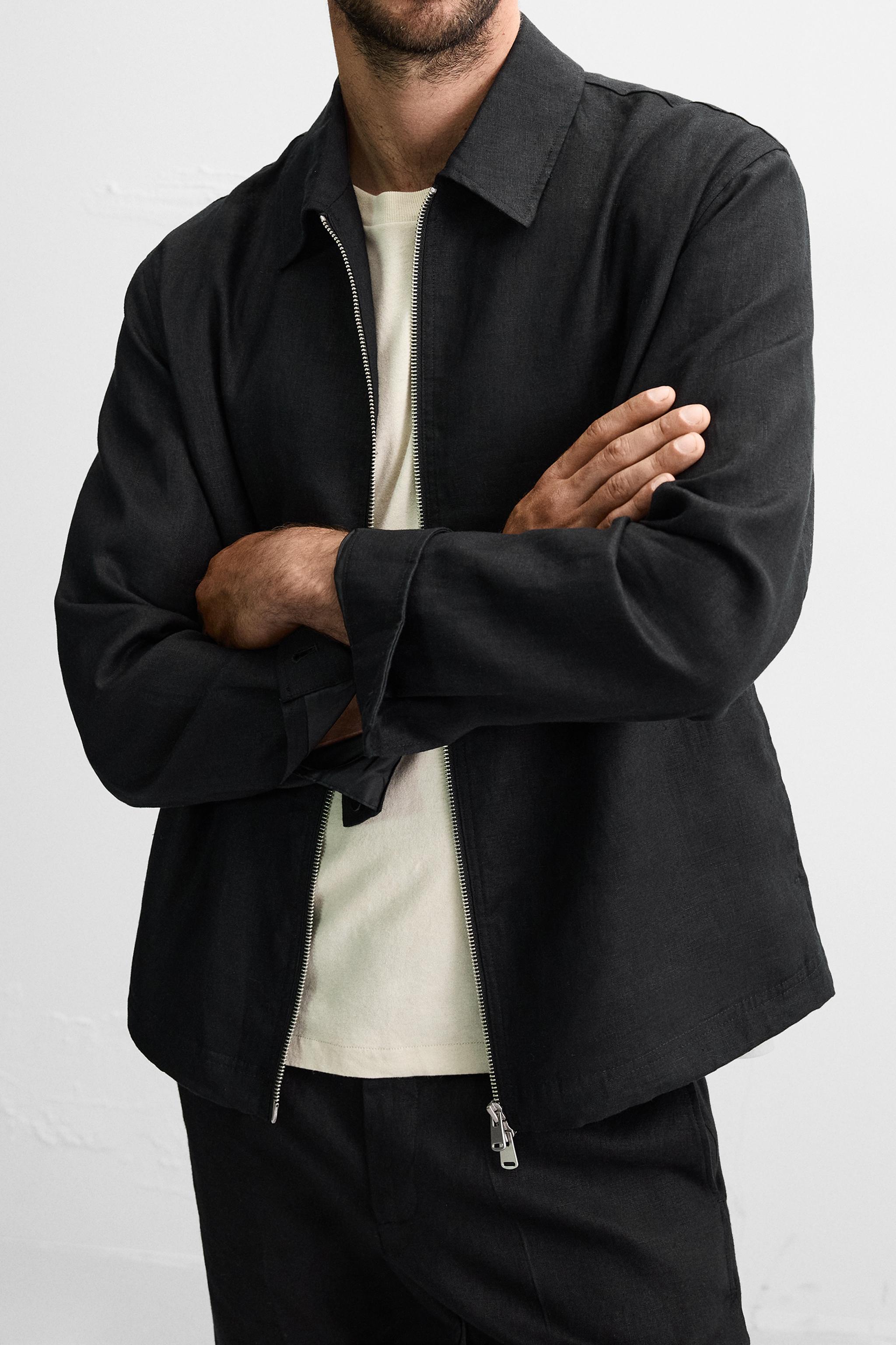 100% LINEN OVERSHIRT