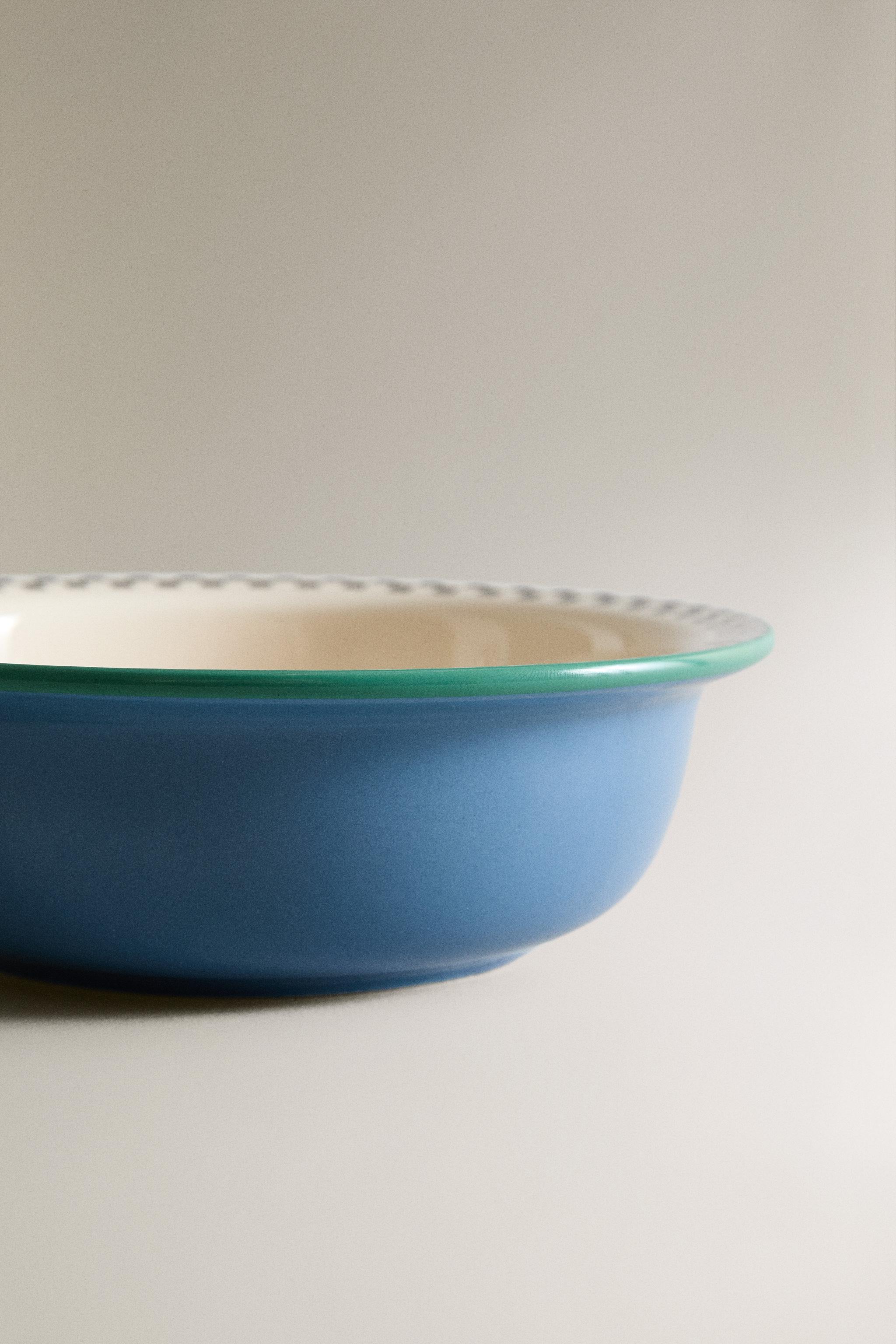 CHILDREN'S BOWL MADE OF CERAMIC WITH A RACING DOG DESIGN