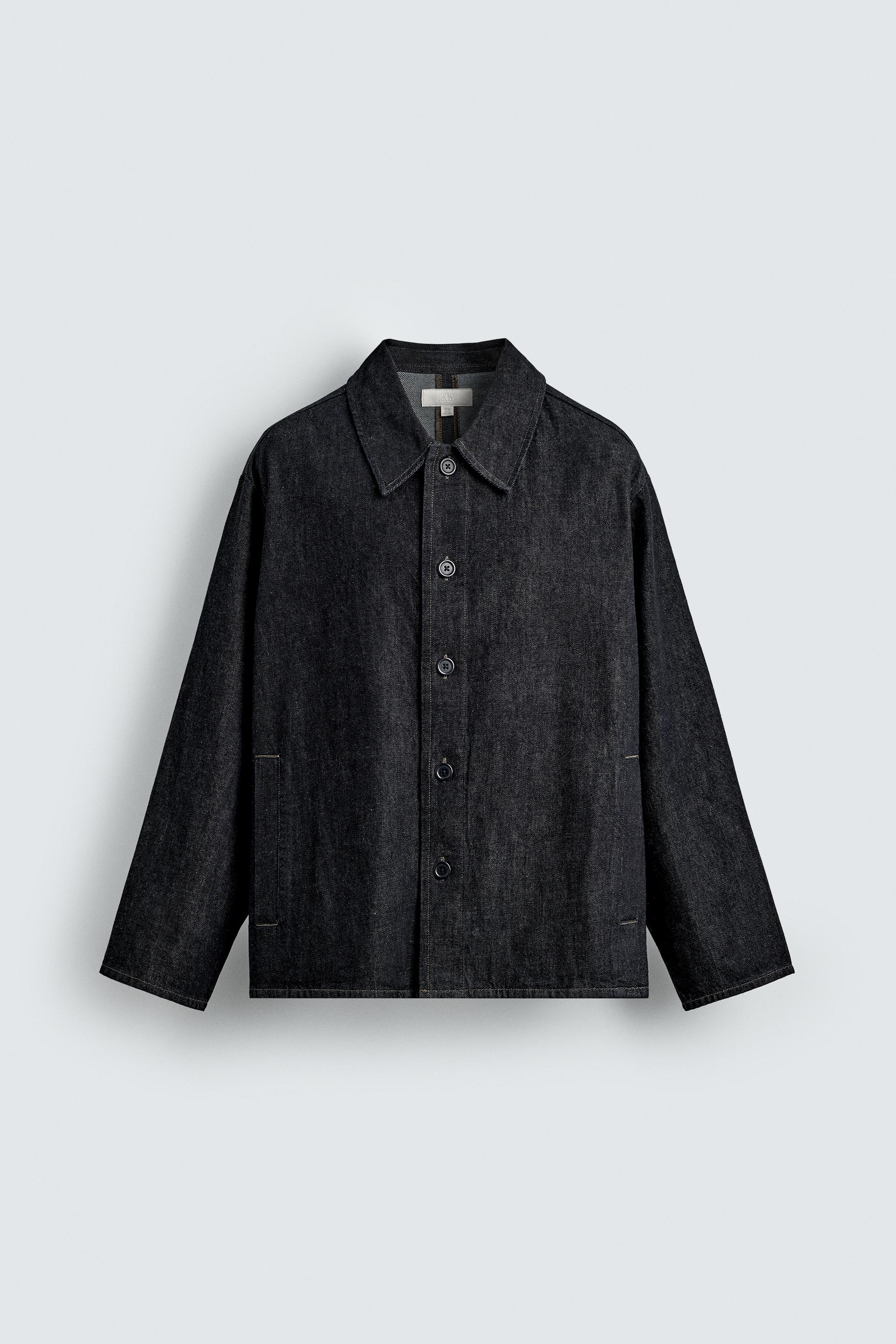 RELAXED FIT DENIM OVERSHIRT