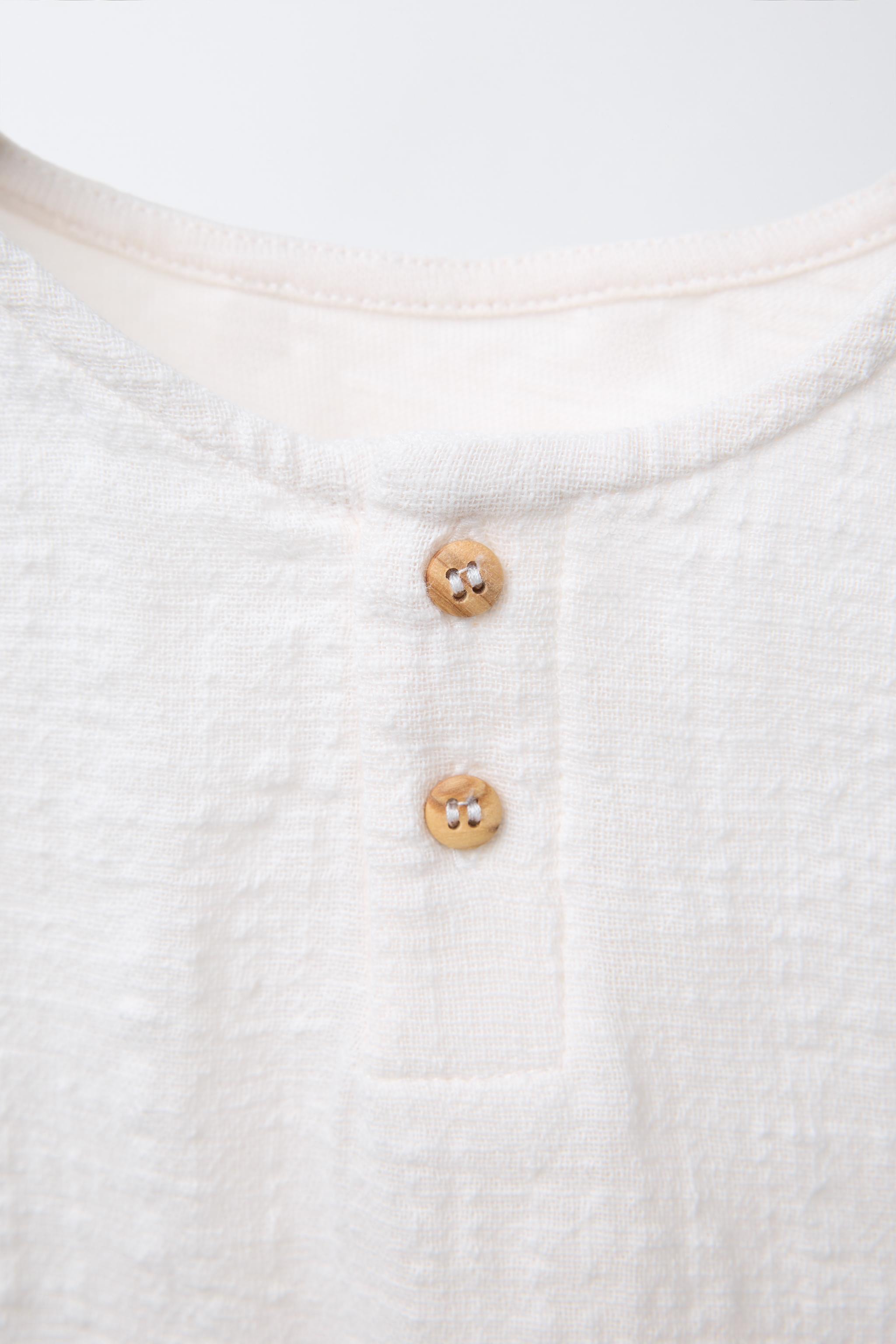 COMBINATION TEXTURE HENLEY SHIRT