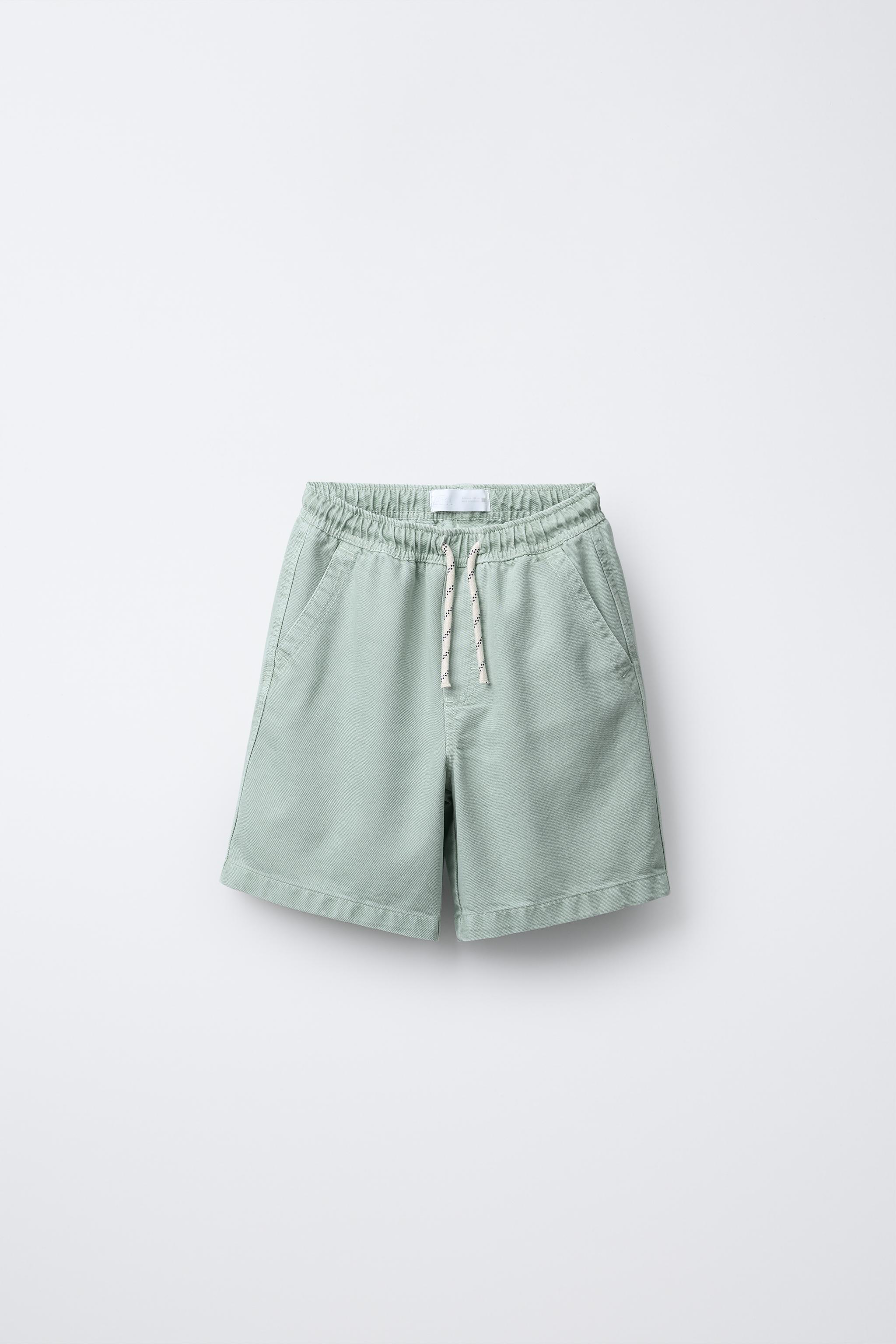 STRAIGHT FLOWY TWILL SHORTS