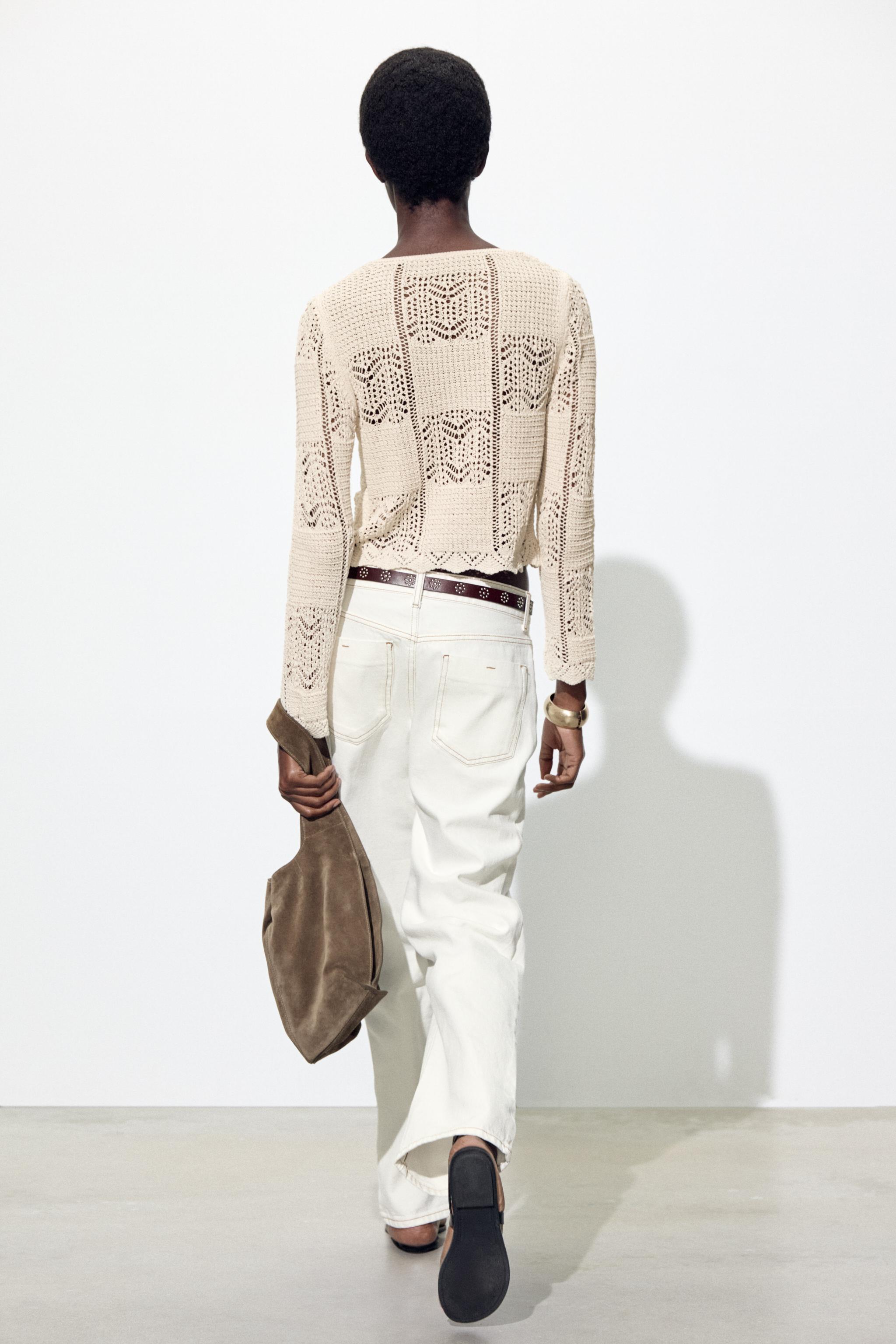 POINTELLE KNIT CARDIGAN