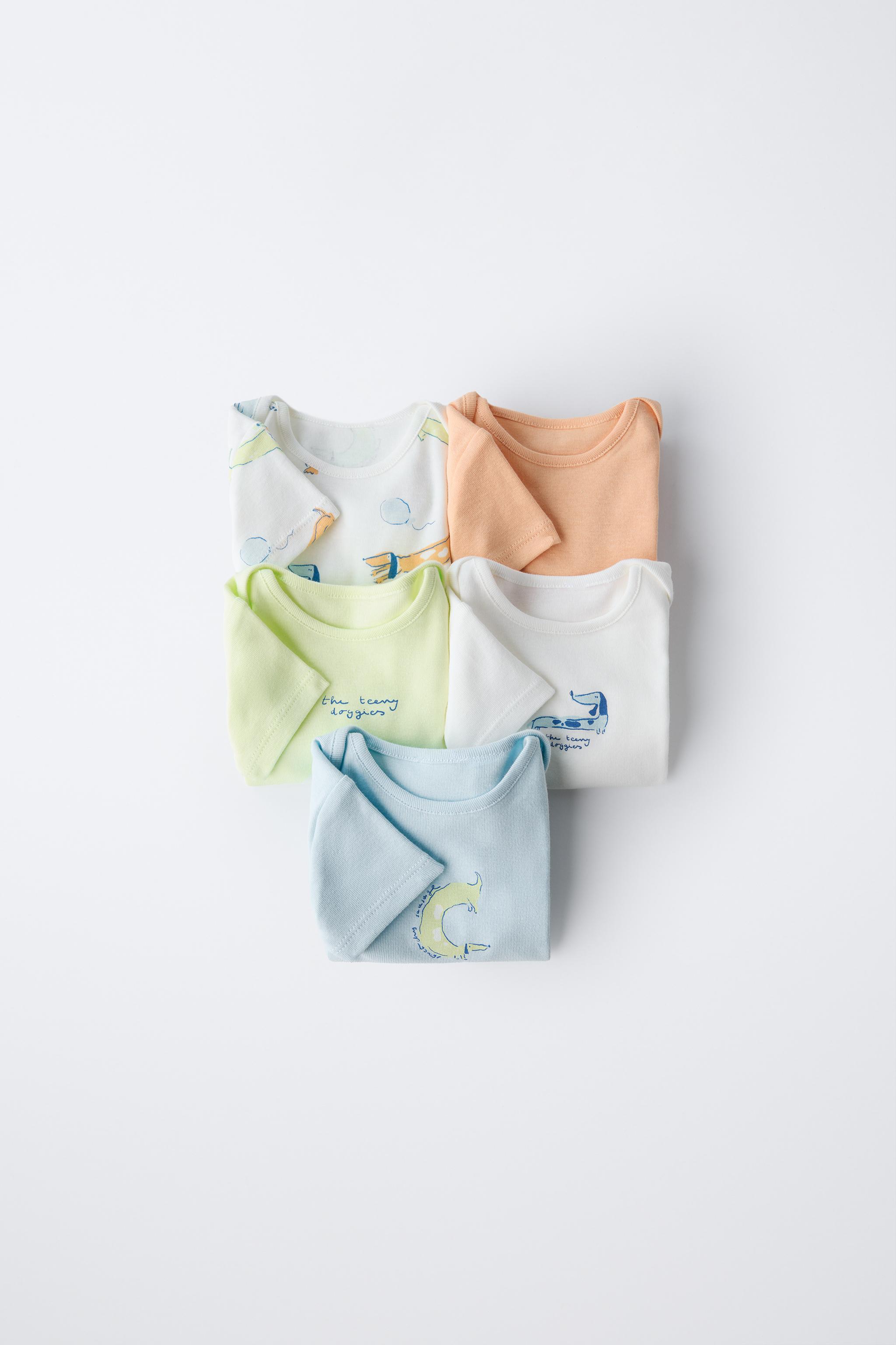 FIVE-PACK OF PUPPY BODYSUITS