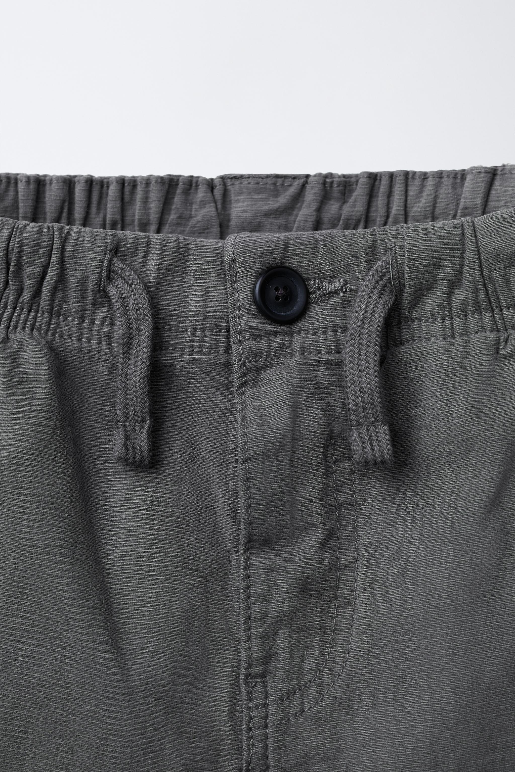 TEXTURED STRETCH PANTS