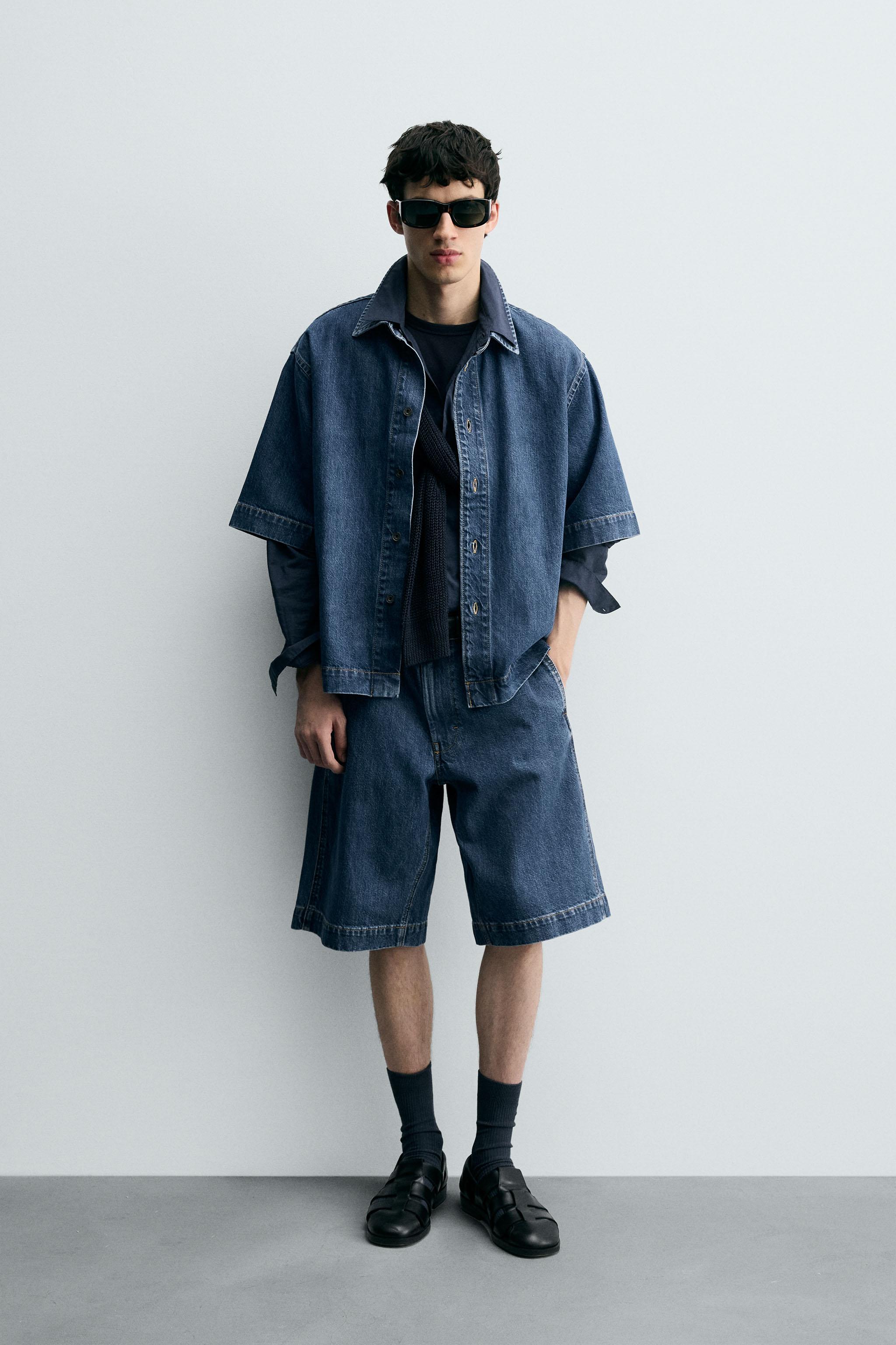 SHORT SLEEVE DENIM SHIRT