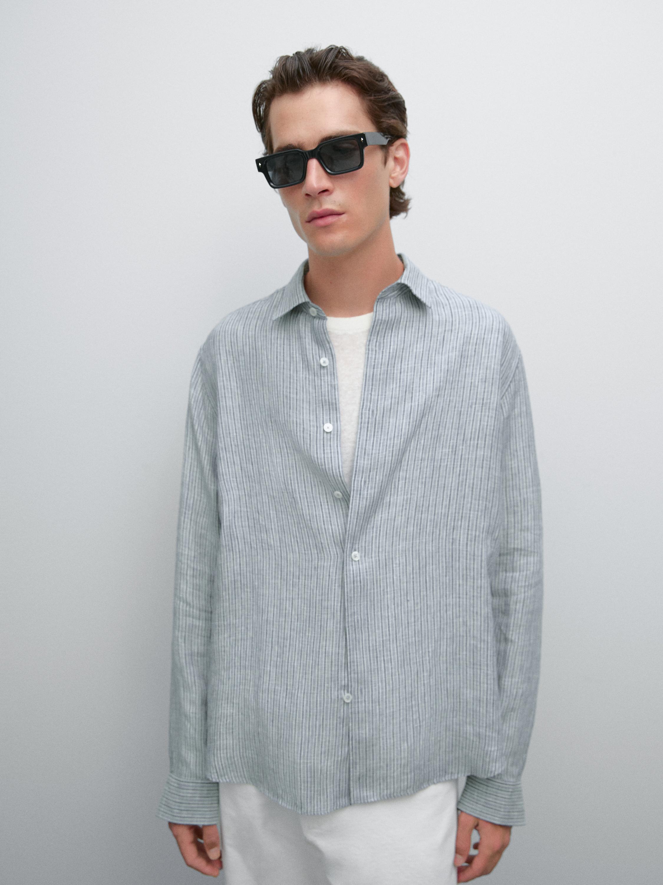 Regular fit striped shirt