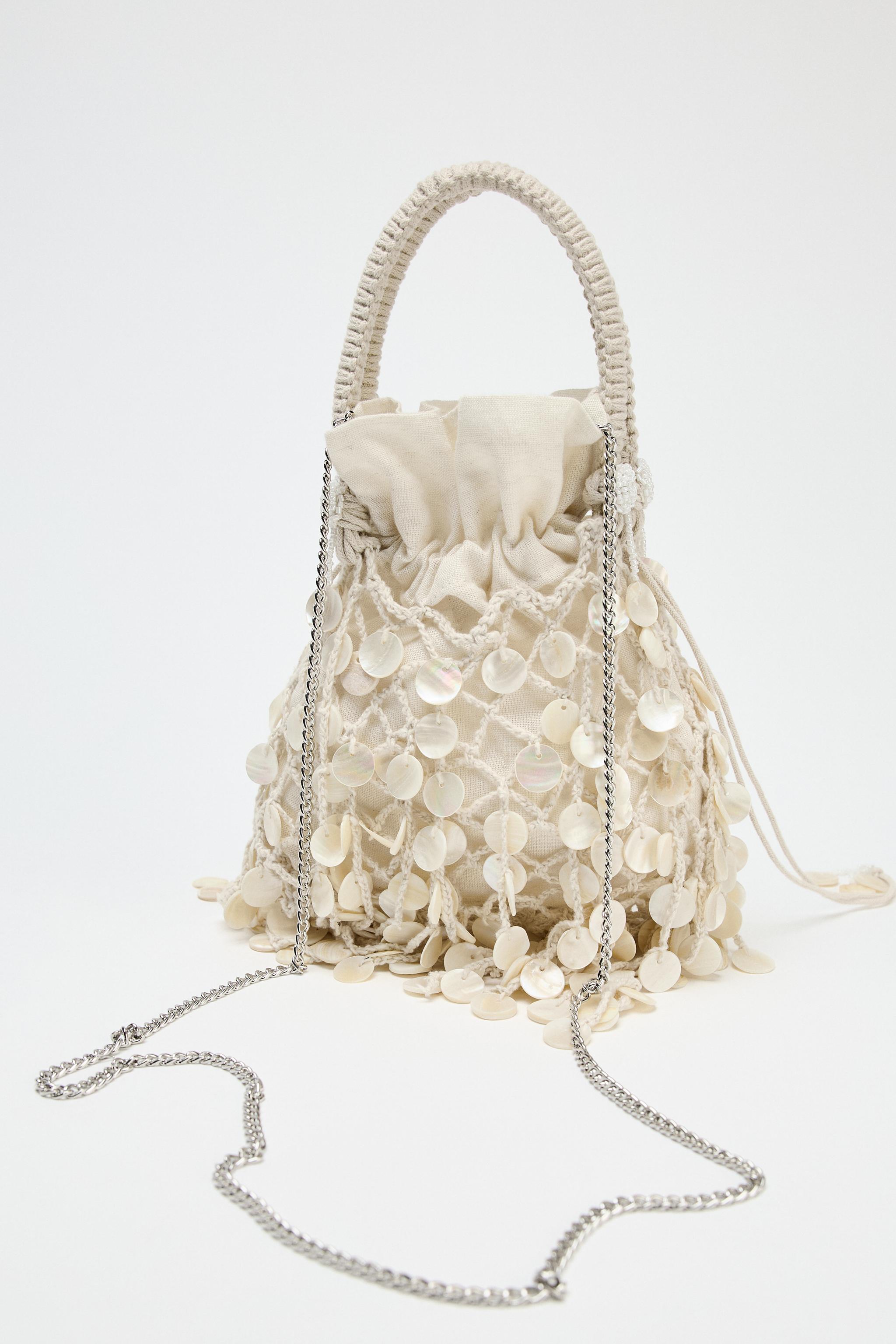 PEARLESCENT APPLIQUÉ BAG