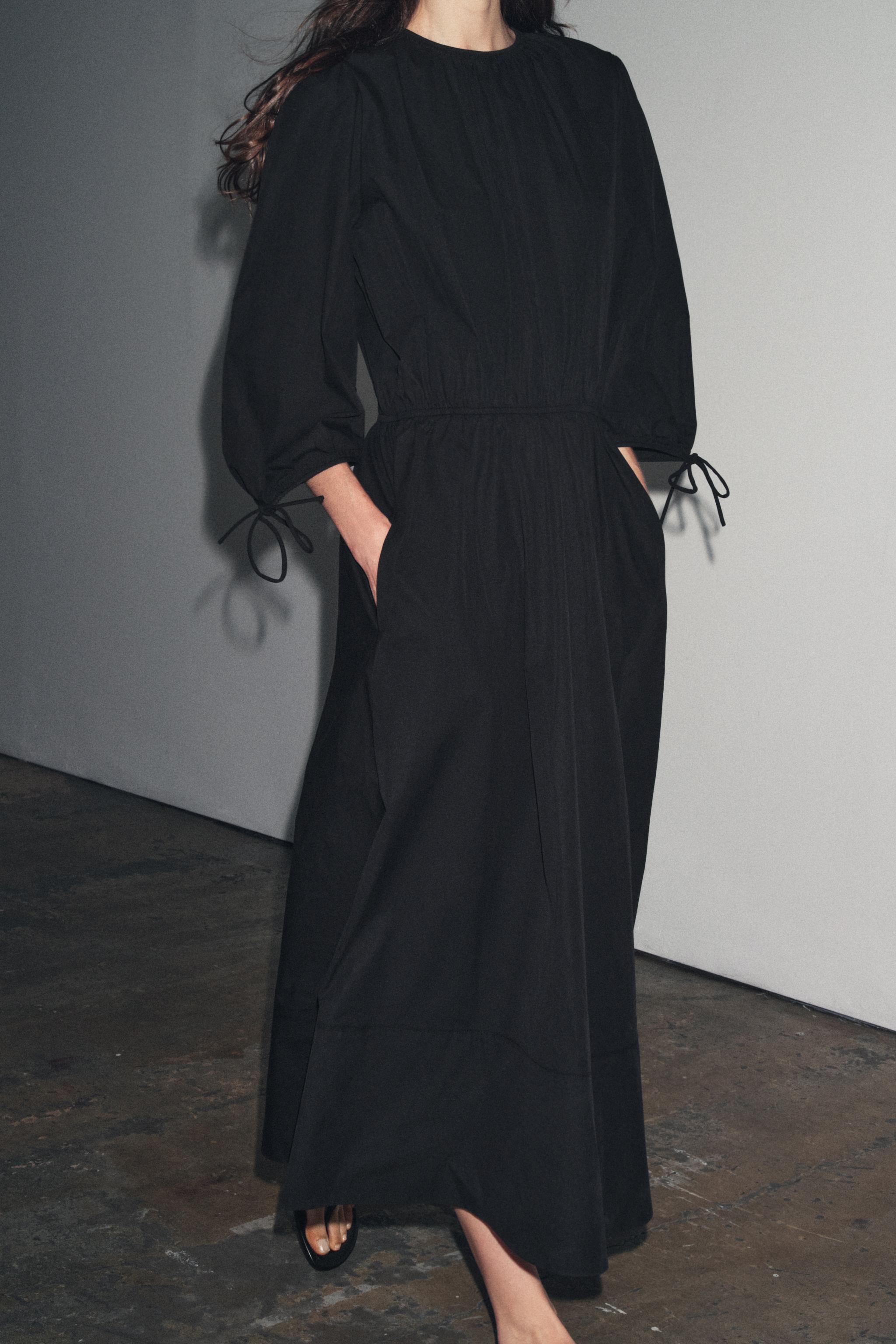 ZW COLLECTION RUCHED POPLIN DRESS