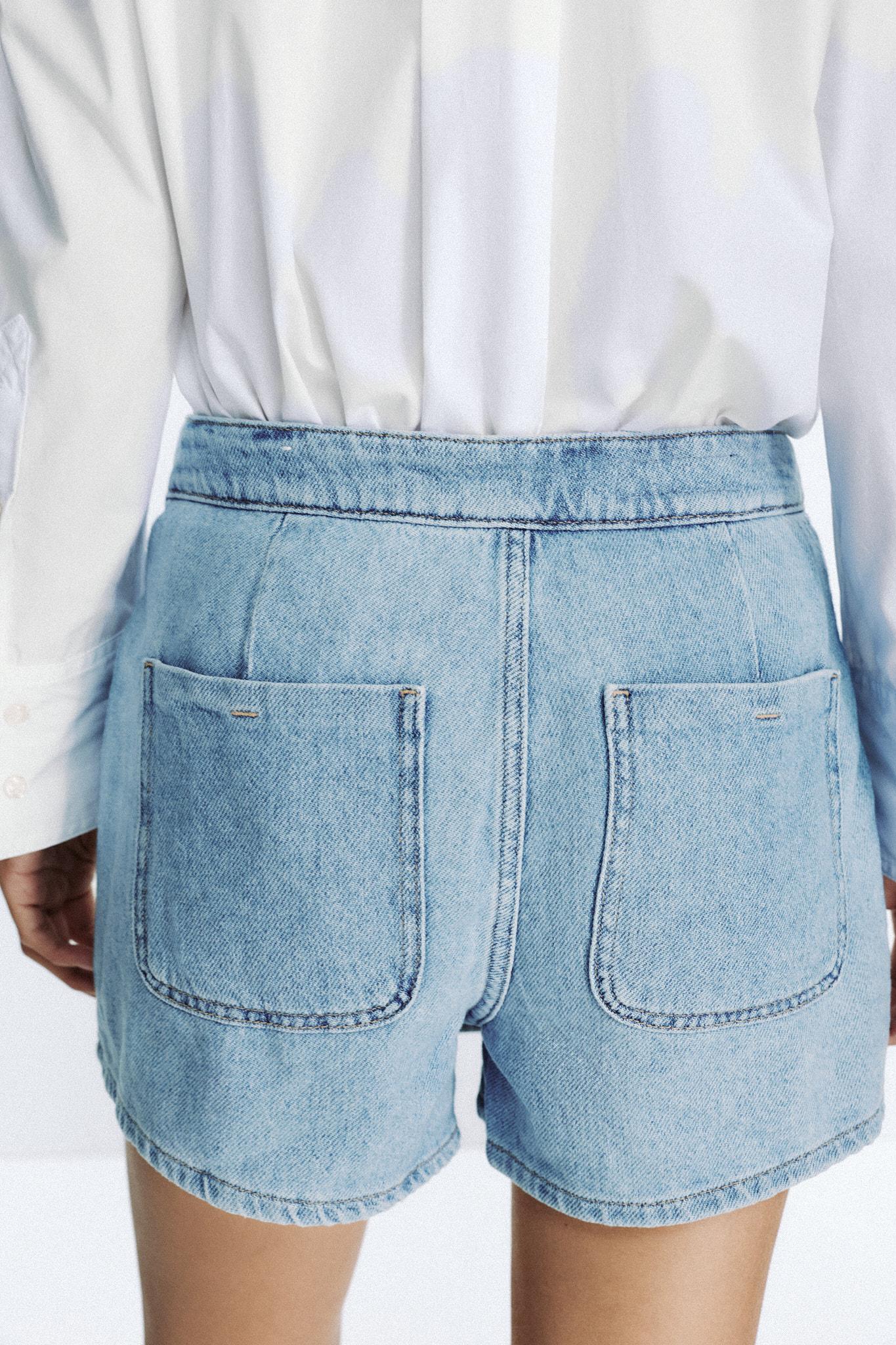Z1975 CROSSOVER BUTTON DENIM SKORT