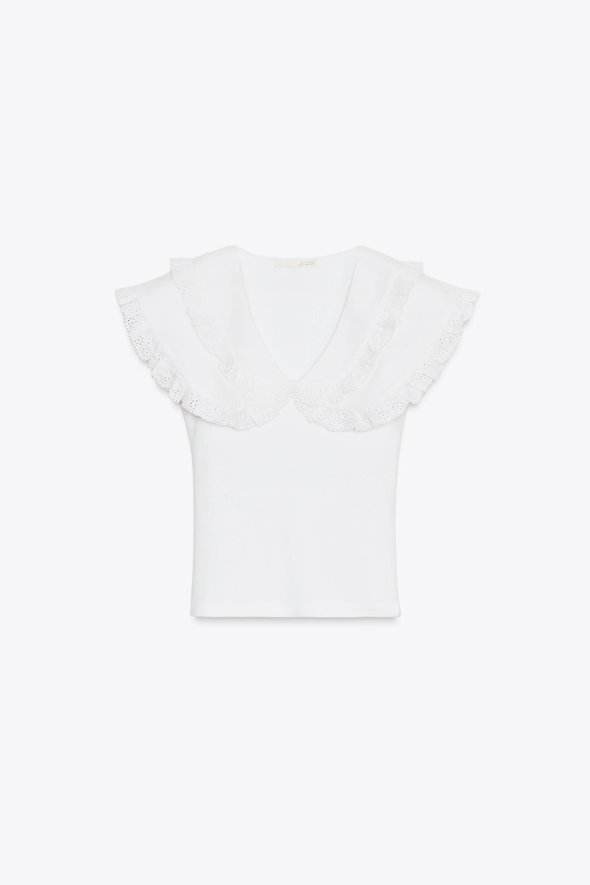 PETER PAN COLLAR T-SHIRT