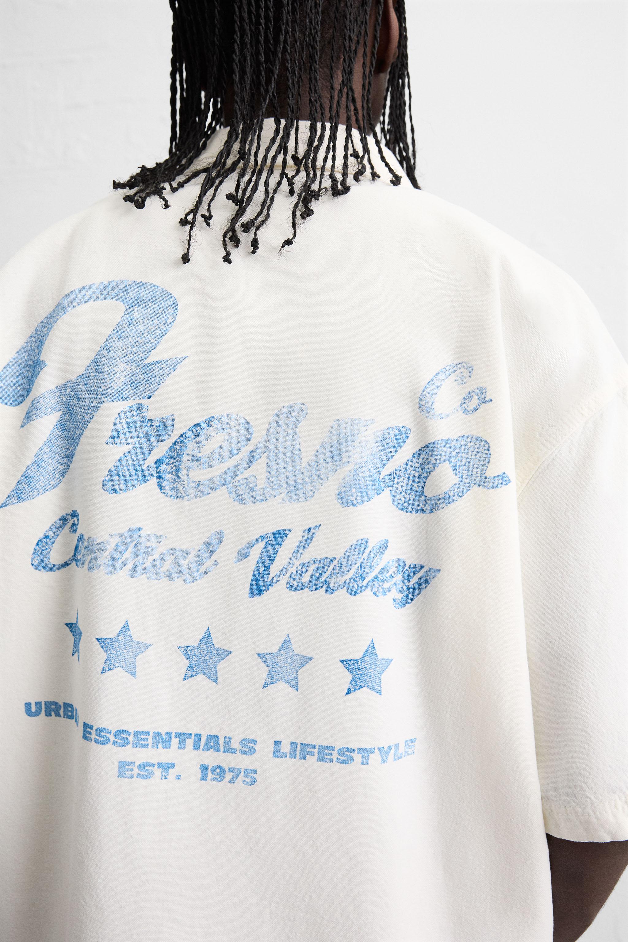 CONTRAST EMBROIDERY SHIRT