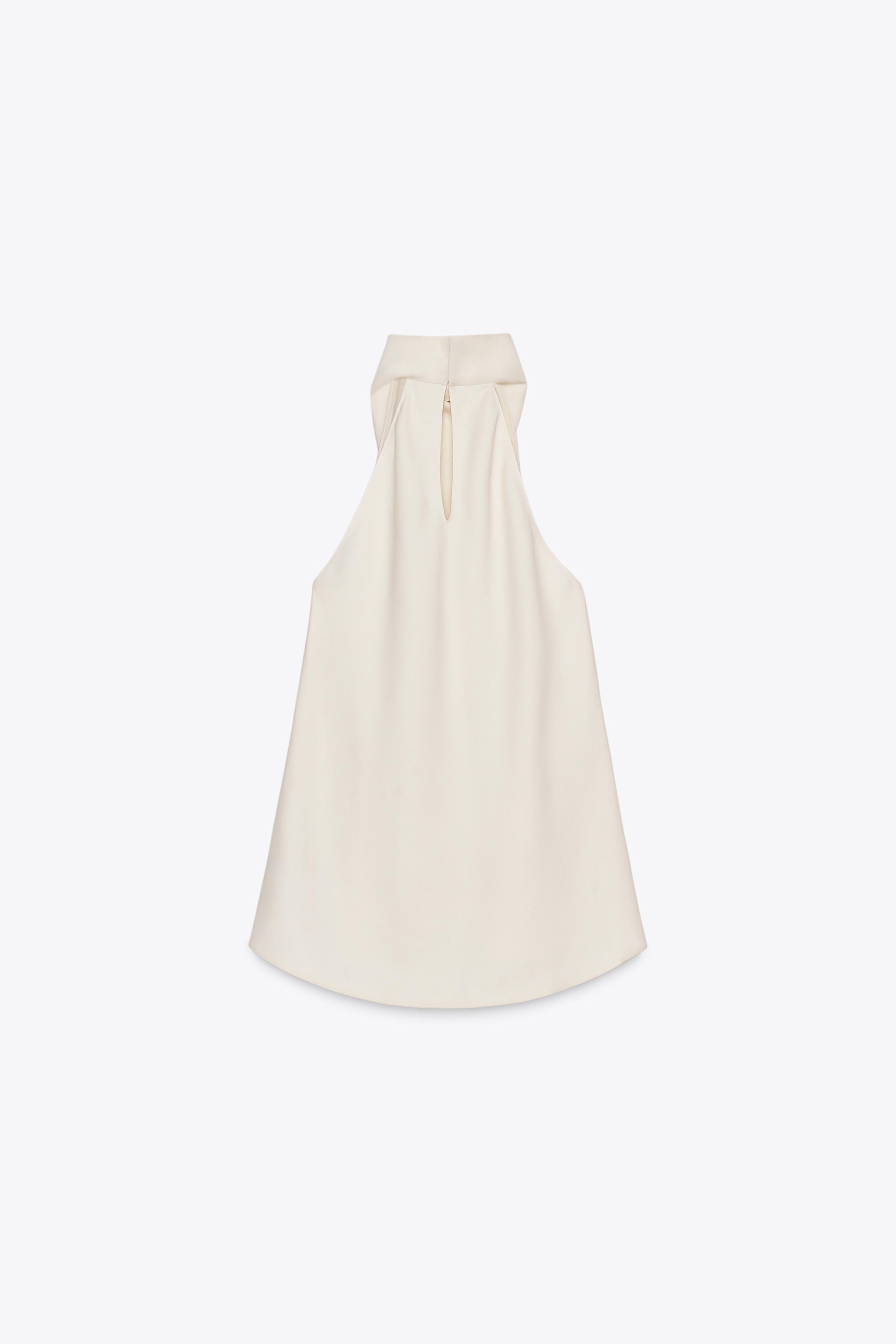 ZW COLLECTION FLOWY HALTER TOP