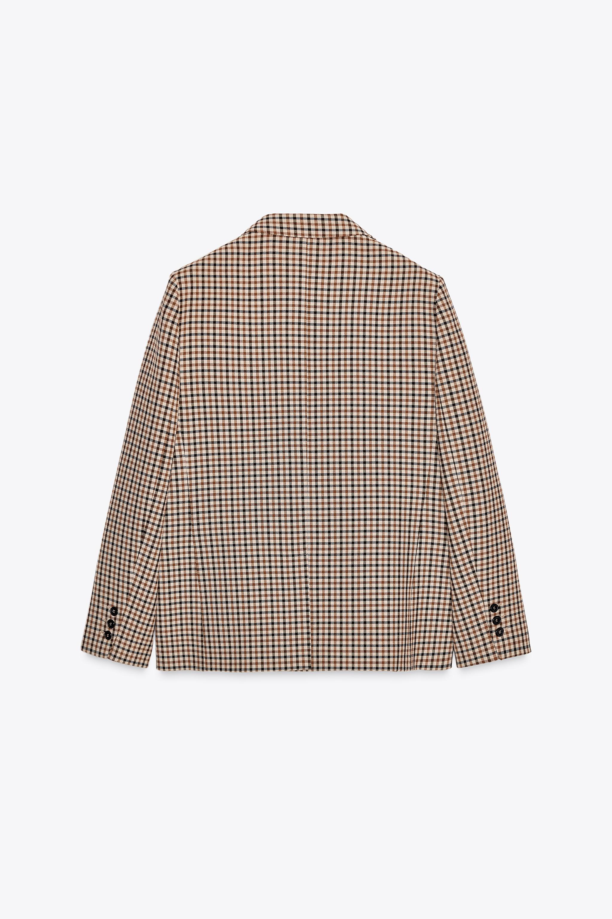 STRAIGHT PLAID BLAZER ZW COLLECTION