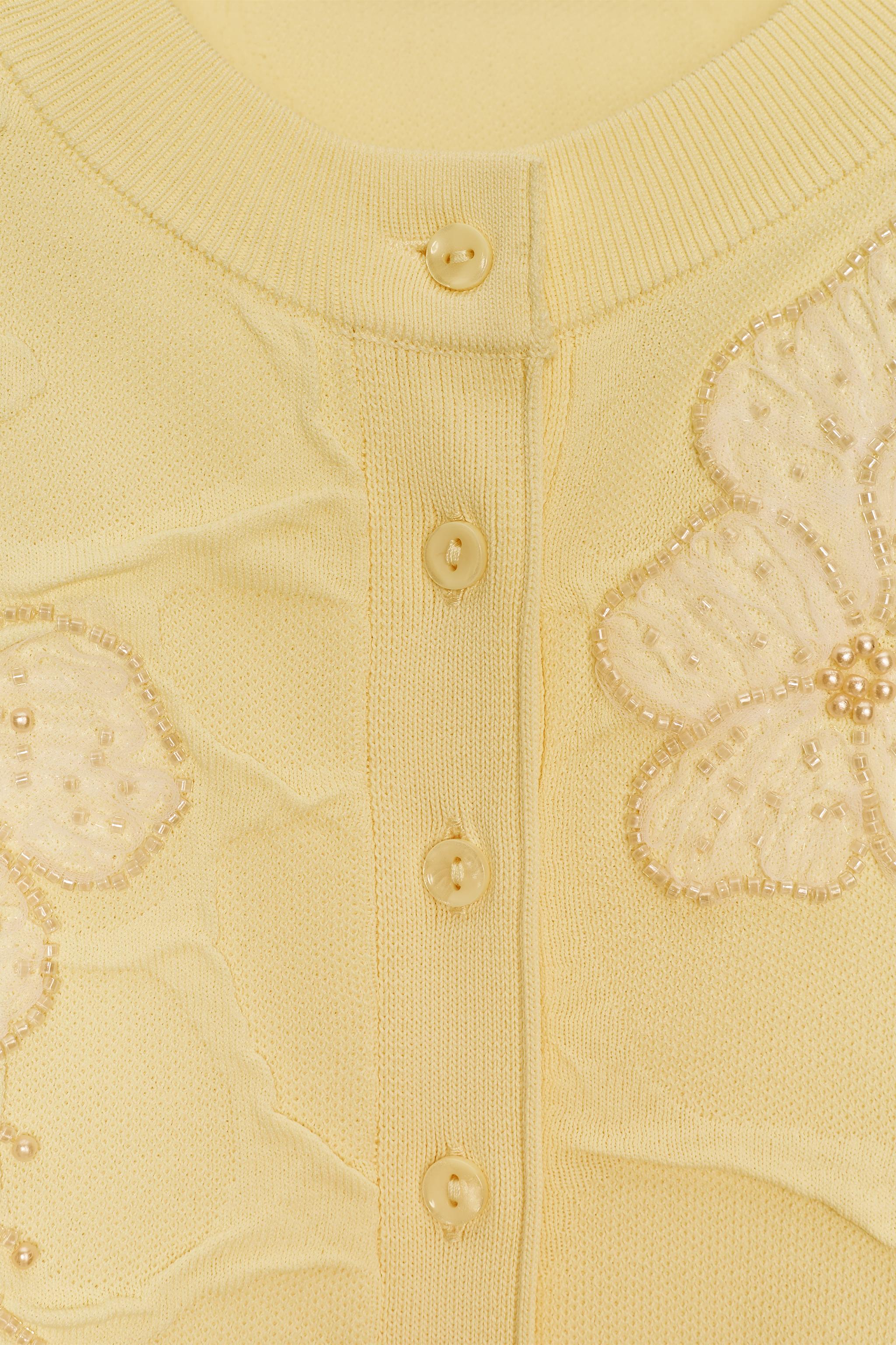 BEADED KNIT CARDIGAN