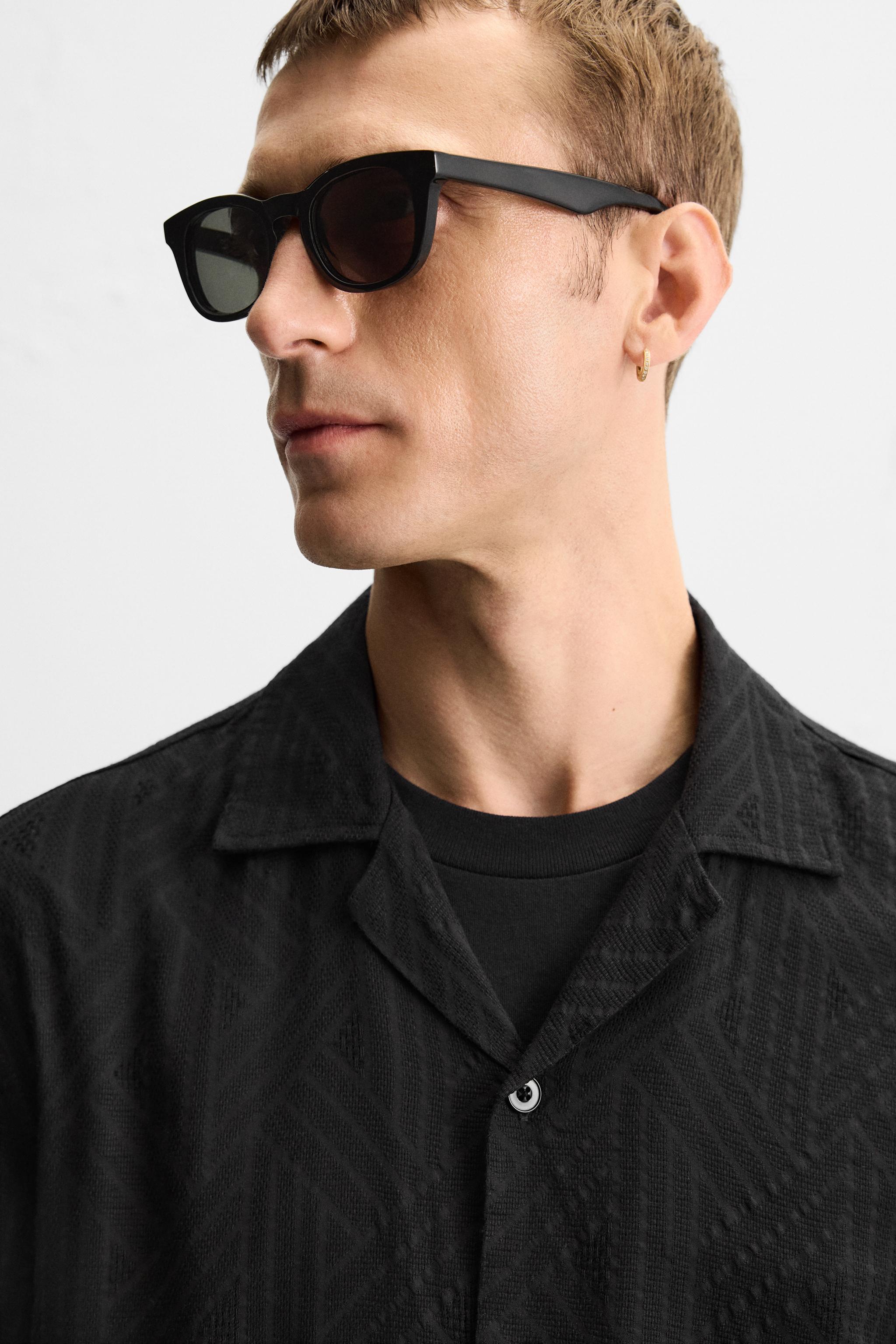 GEOMETRIC JACQUARD SHIRT