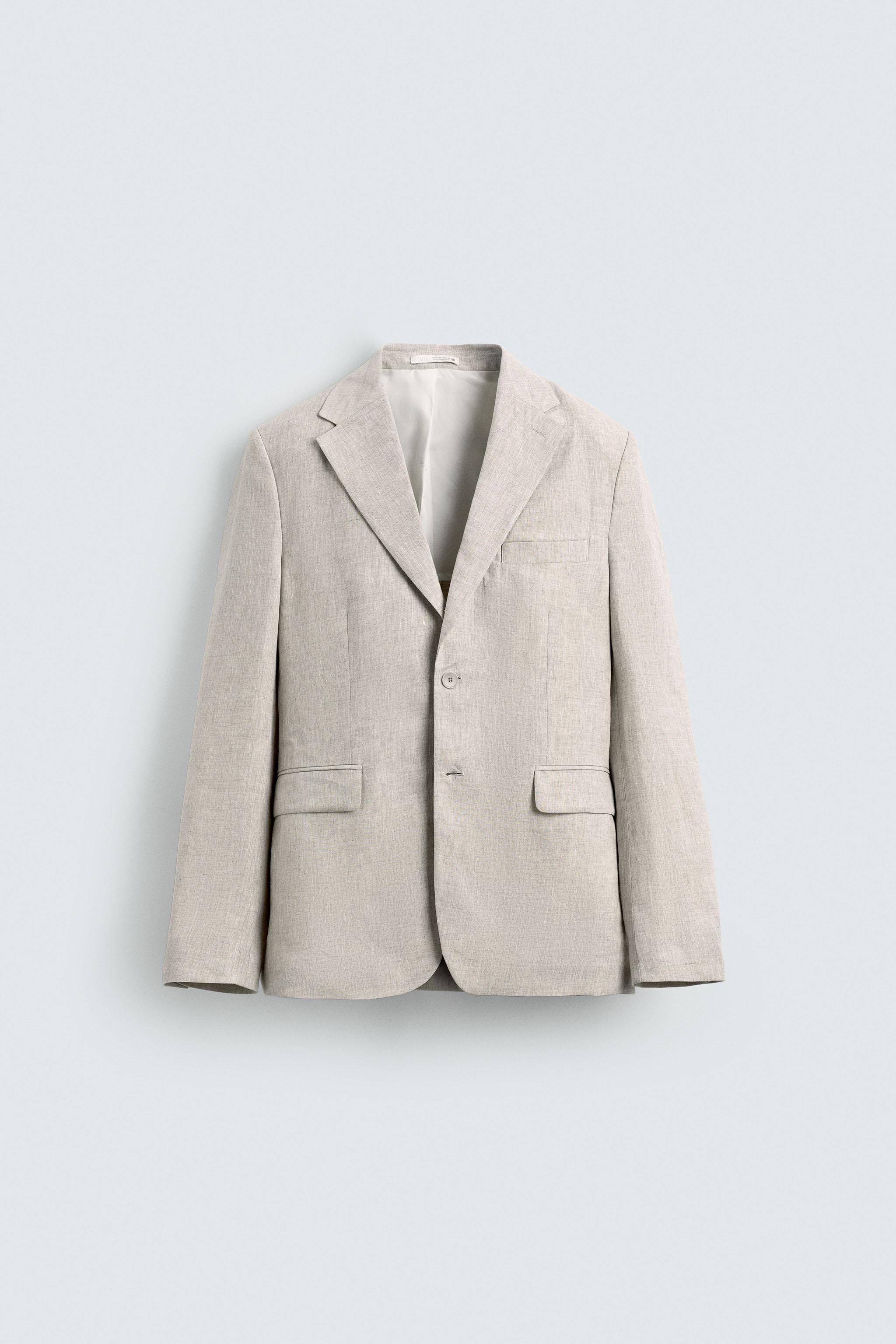 100% LINEN SUIT BLAZER
