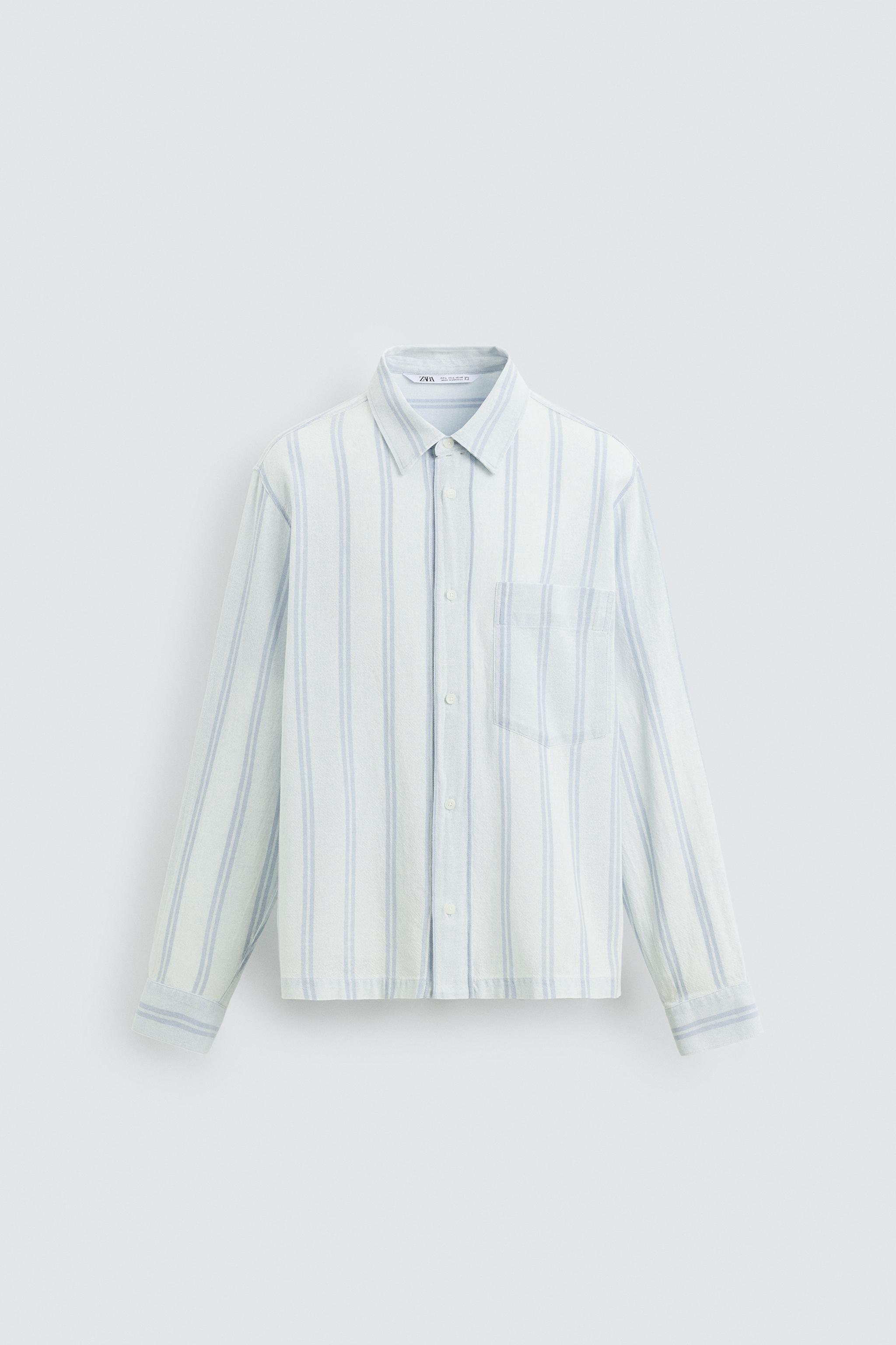 TEXTURED STRIPED SHIRT