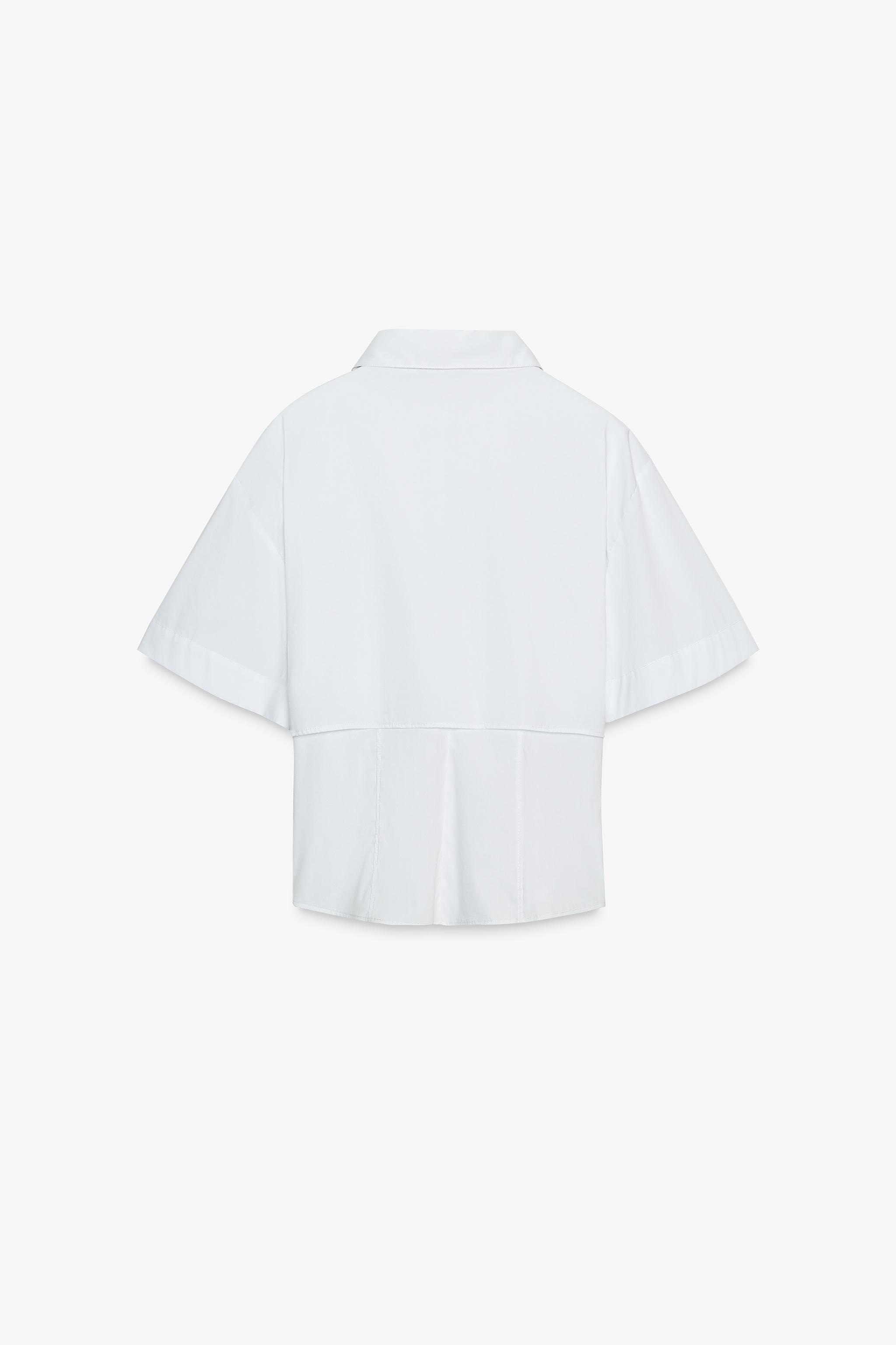 DOUBLE LAYER POPLIN SHIRT