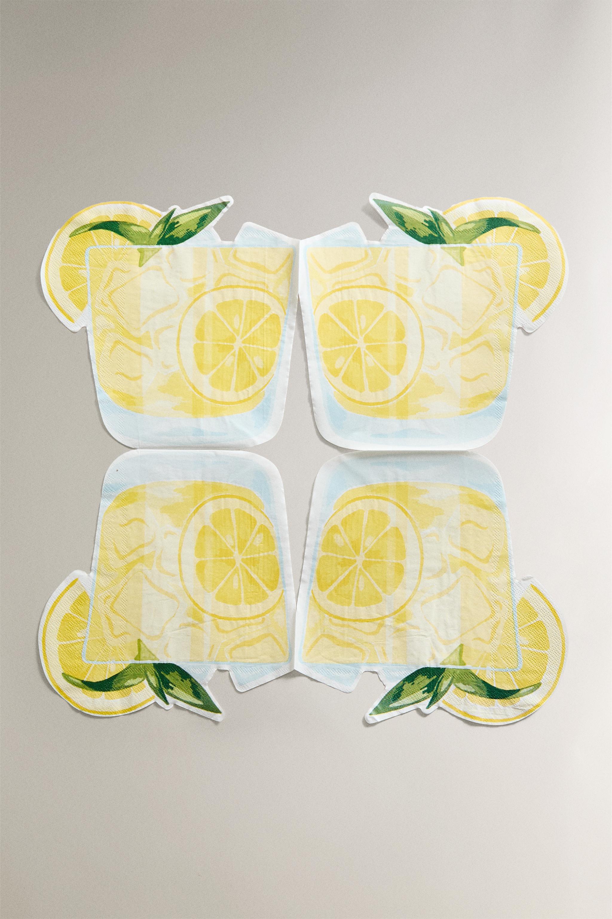 SET OF LEMONADE PAPER NAPKINS (SET OF 20)