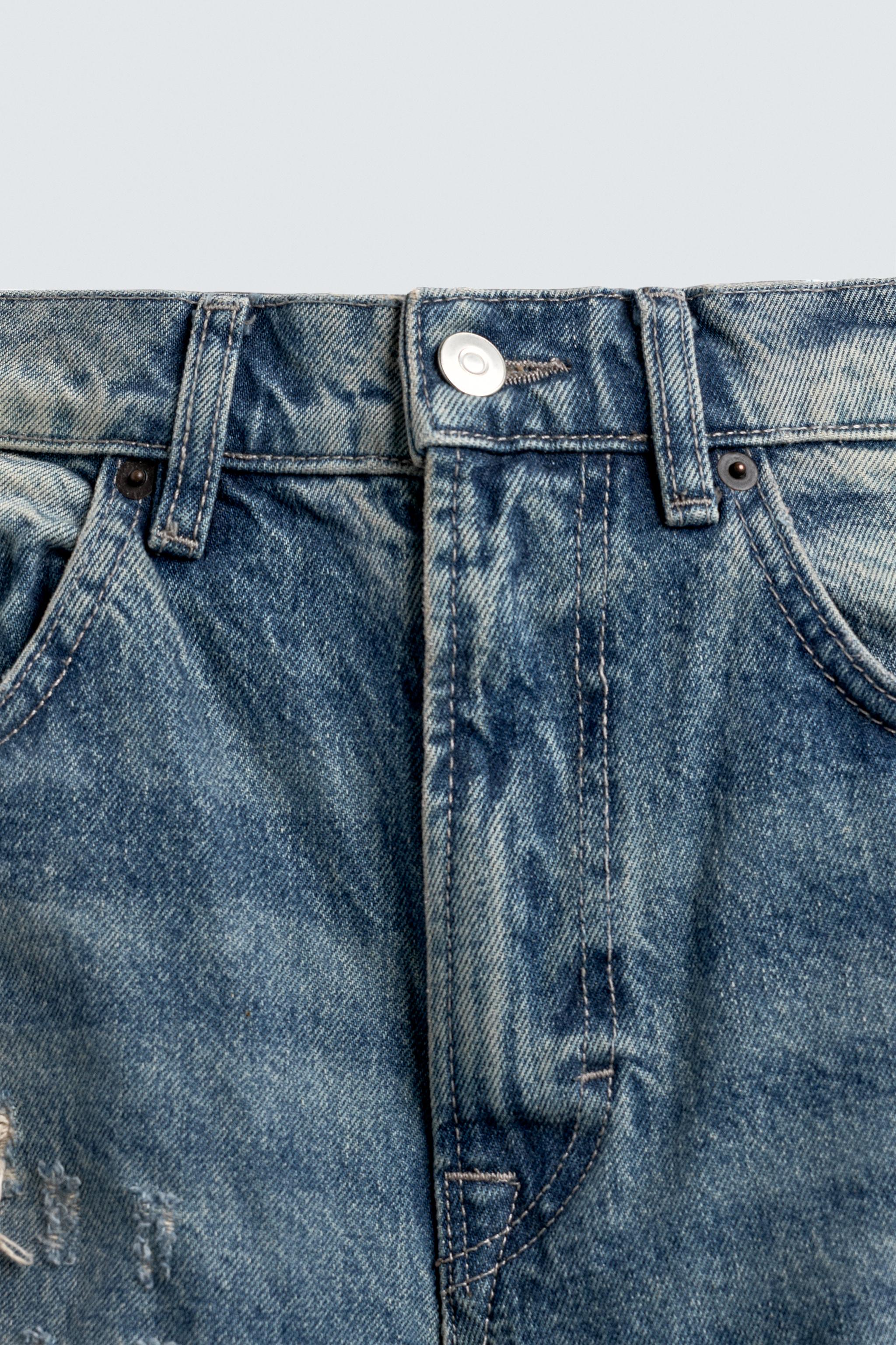 RIPPED BALLOON FIT JEANS