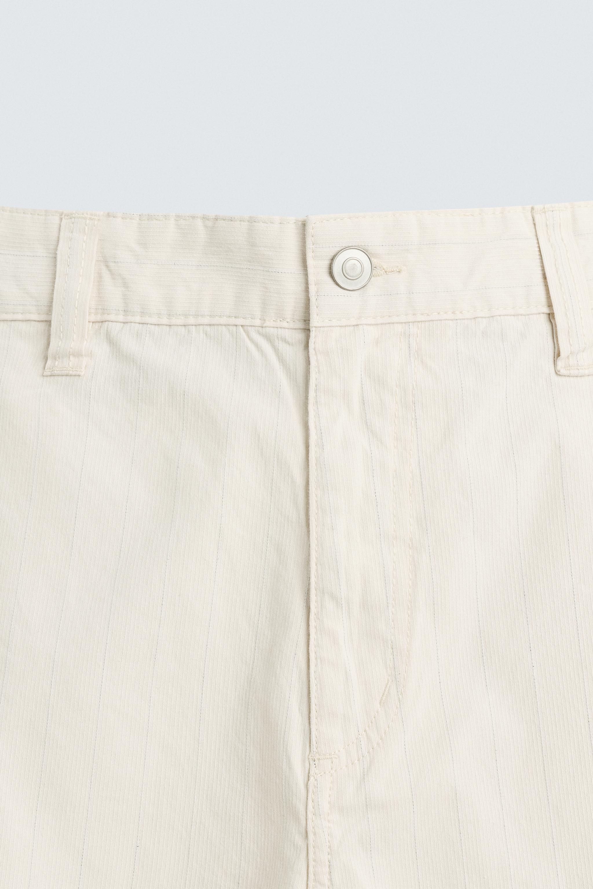 STRIPED REGULAR FIT SHORTS