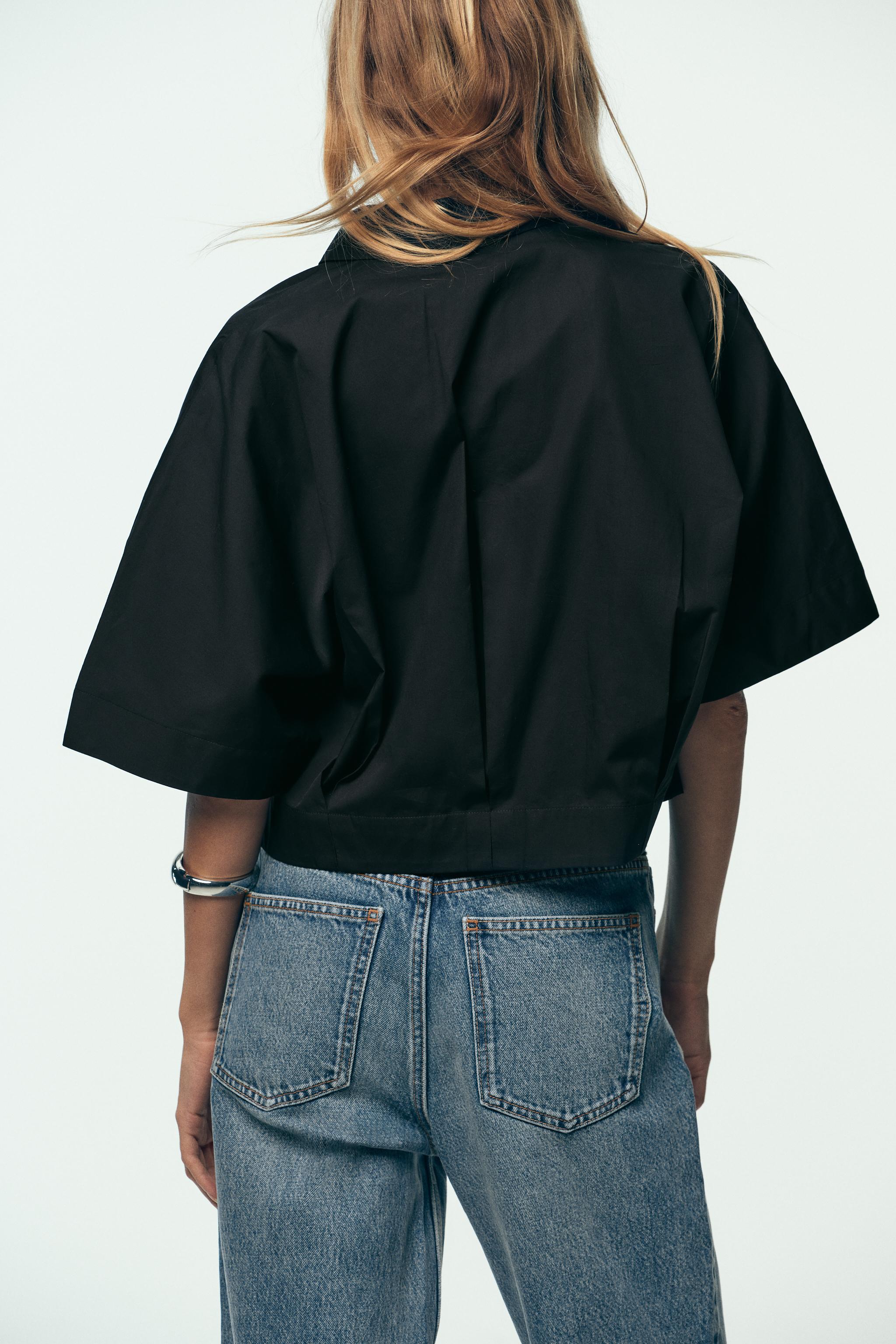 WIDE SLEEVE POPLIN SHIRT