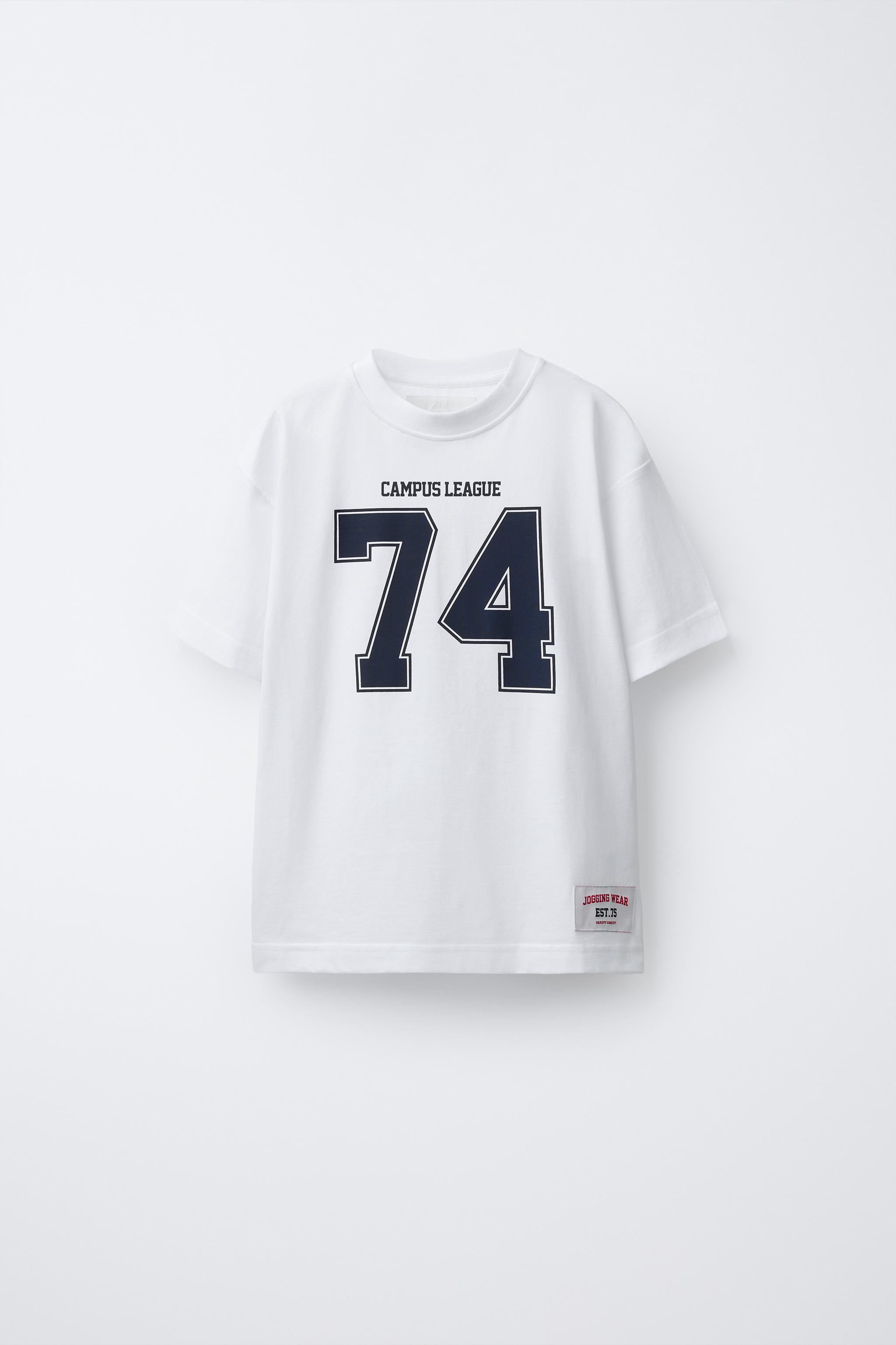 NUMBER JOGGING T-SHIRT