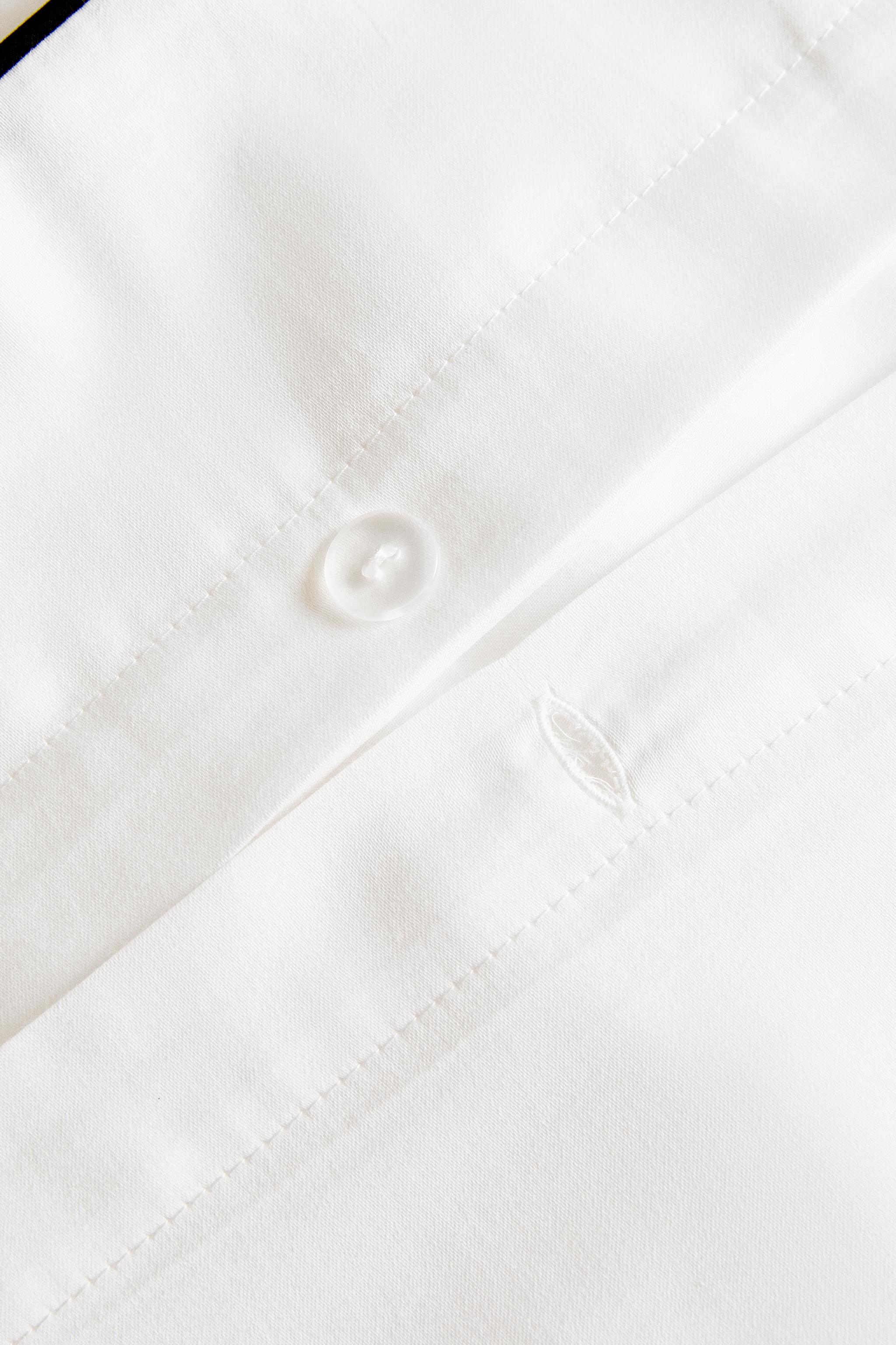 SATEEN DUVET COVER WITH TRIM