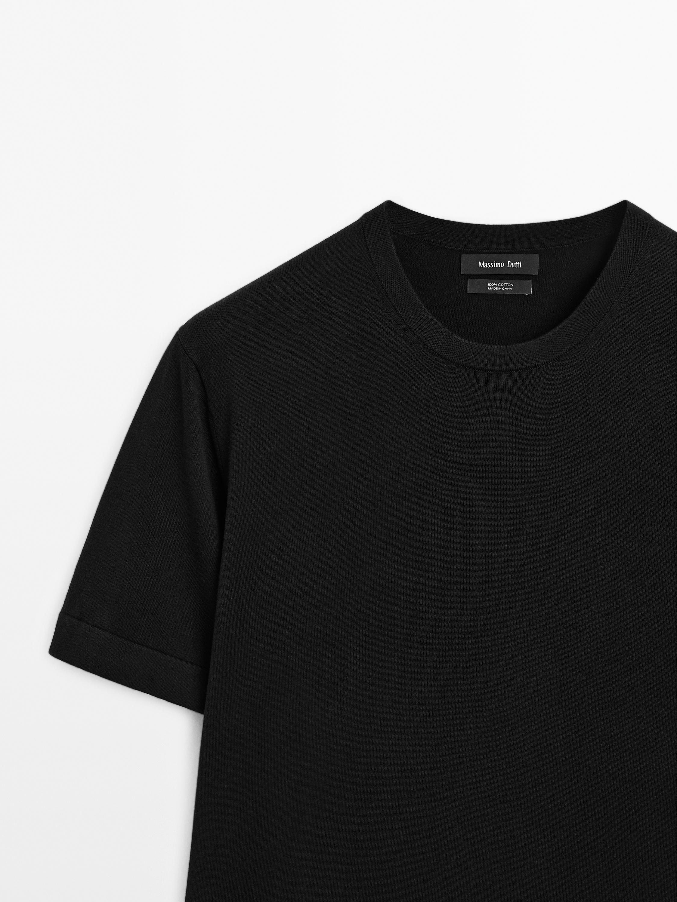 100% cotton short sleeve knit sweater