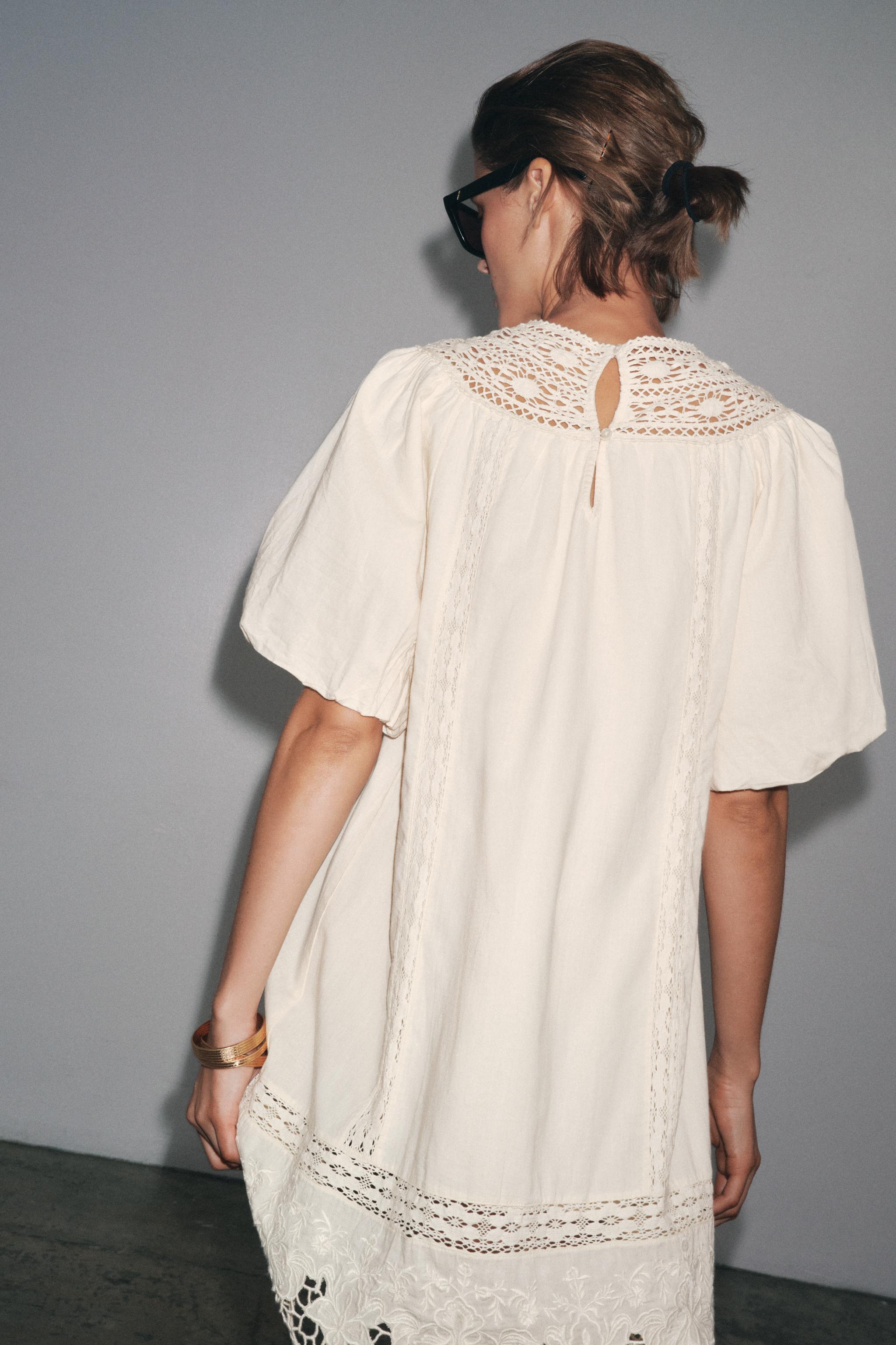 ZW COLLECTION EMBROIDERED SHORT DRESS