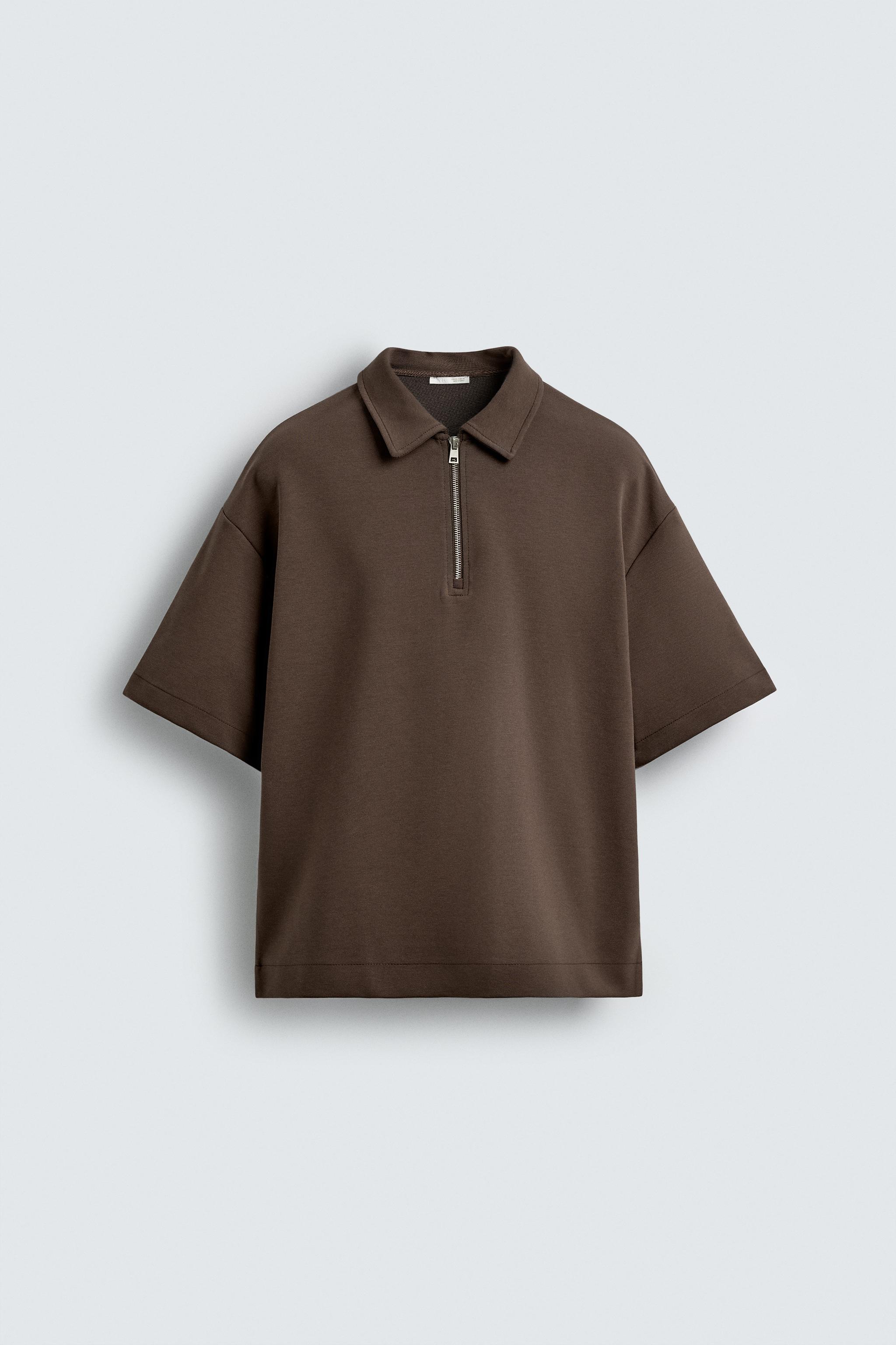INTERLOCK ZIP POLO SHIRT