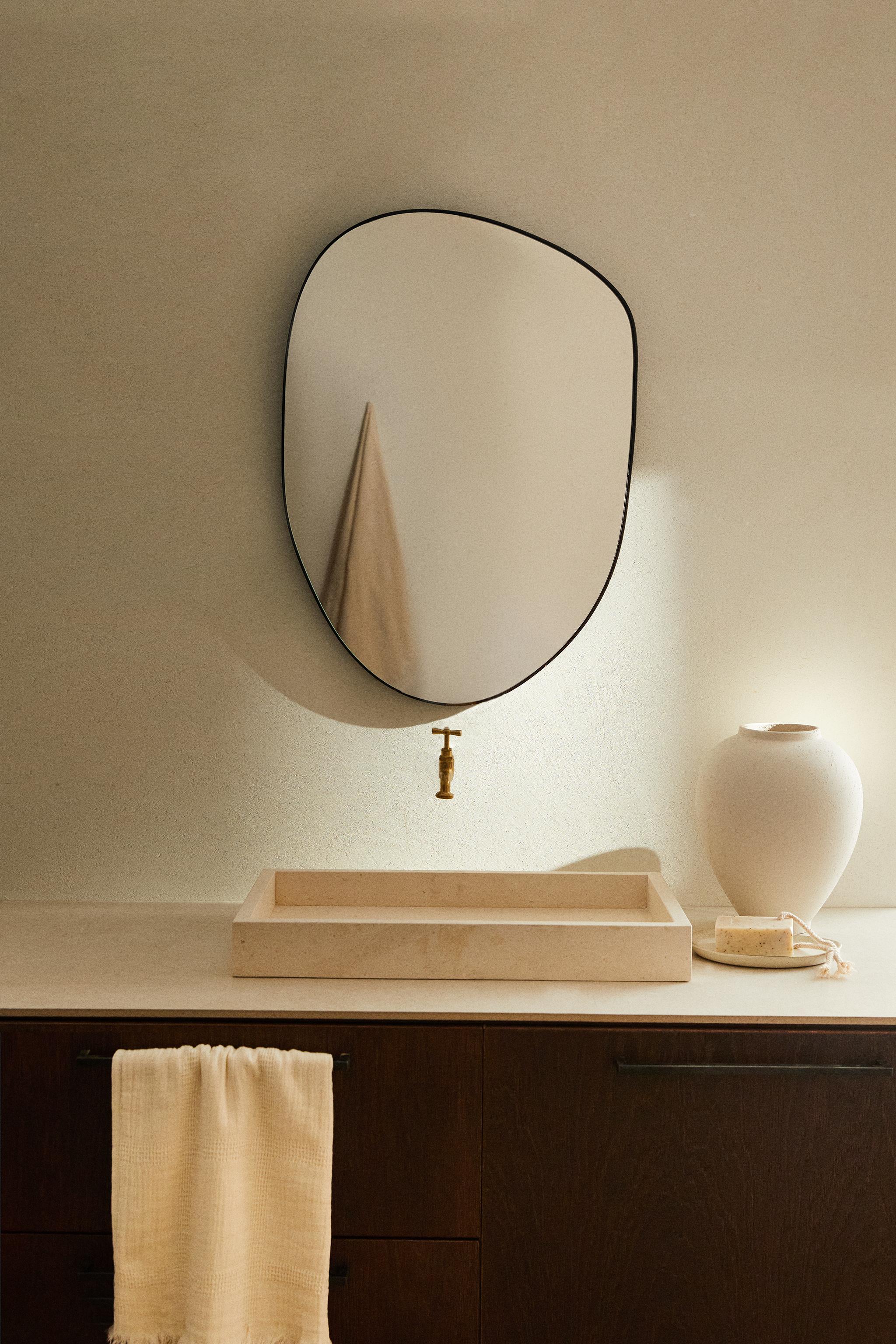 SMALL ASYMMETRIC WALL MIRROR