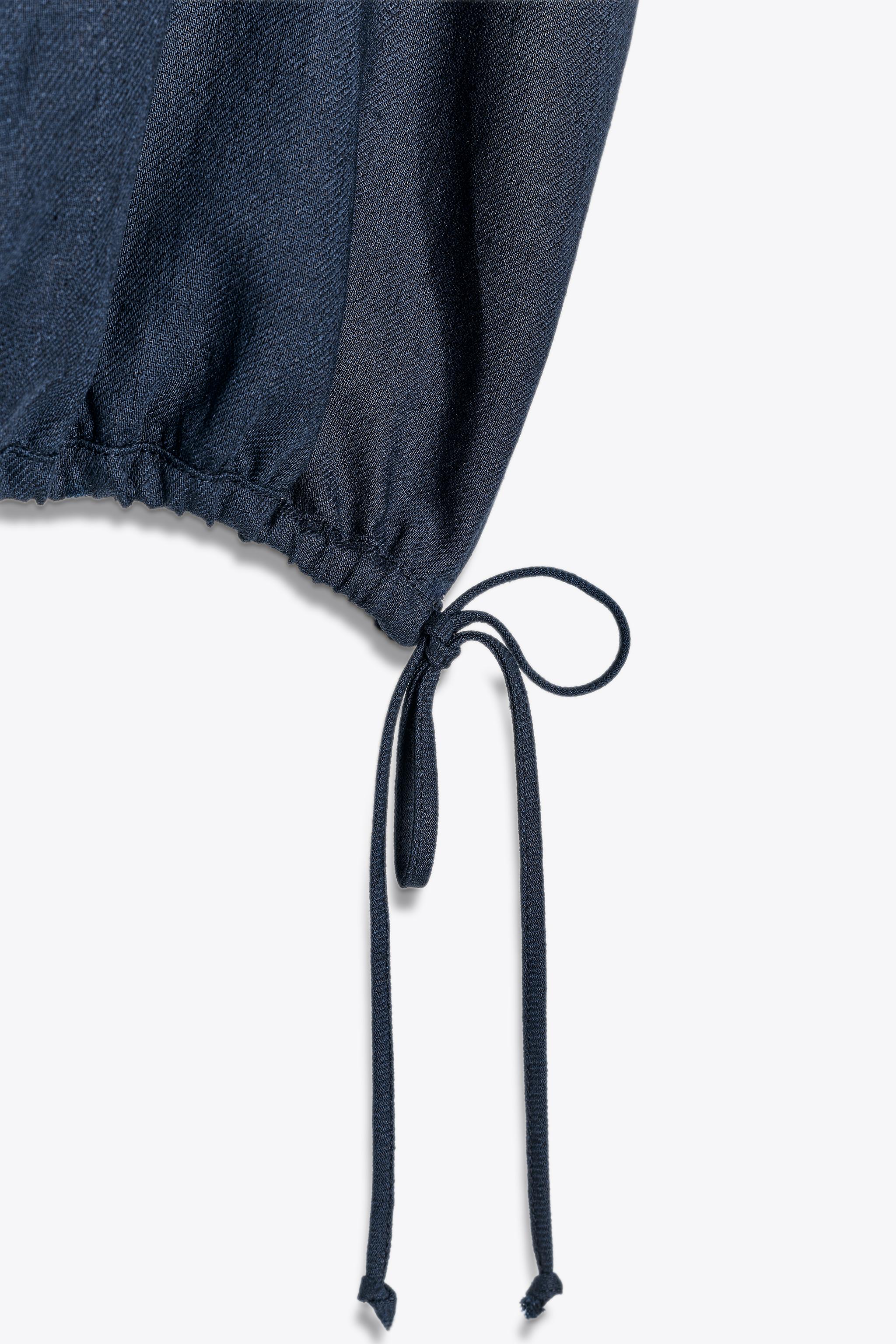 ZW COLLECTION LINEN TIE TOP