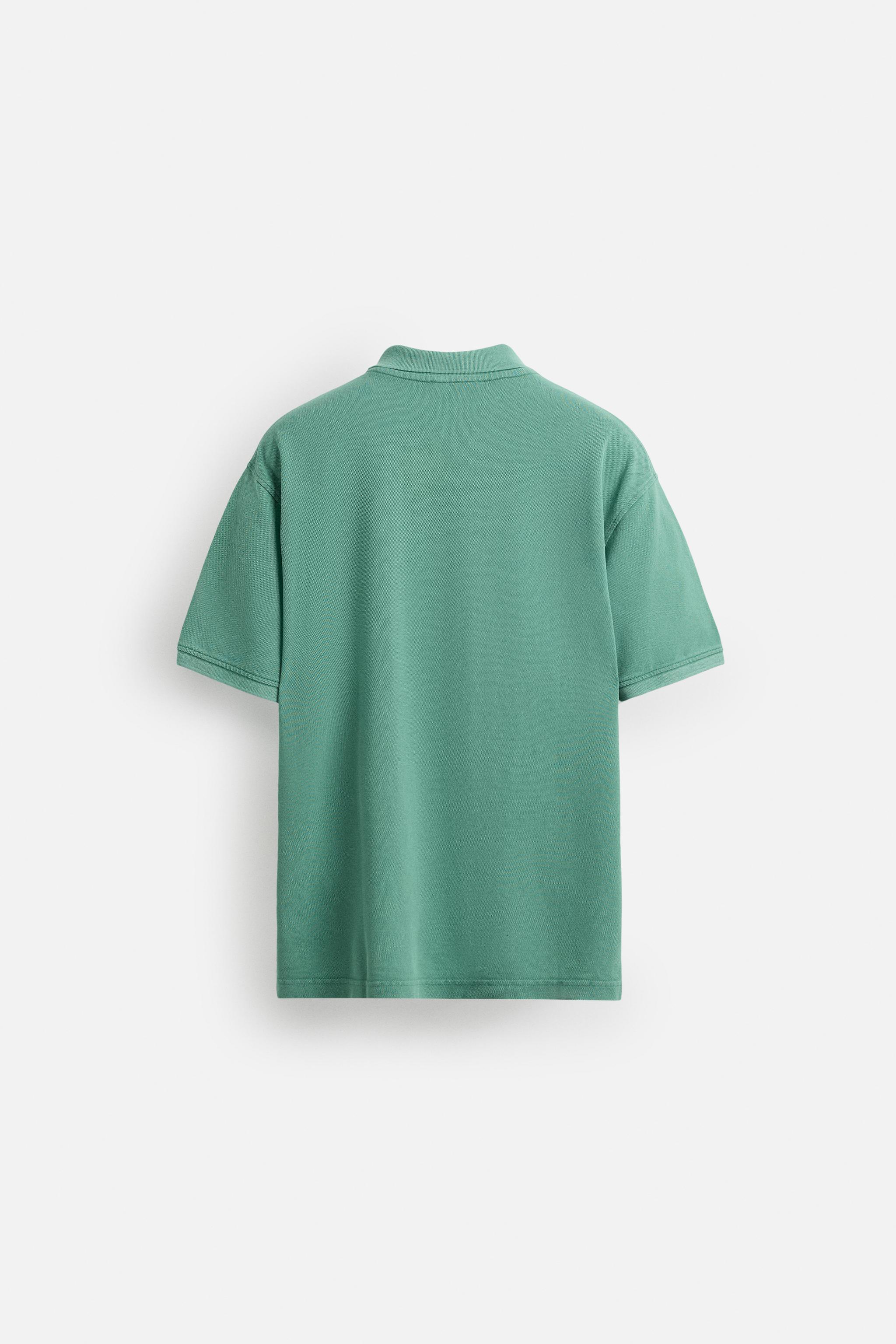 WASHED PIQUÉ POLO SHIRT