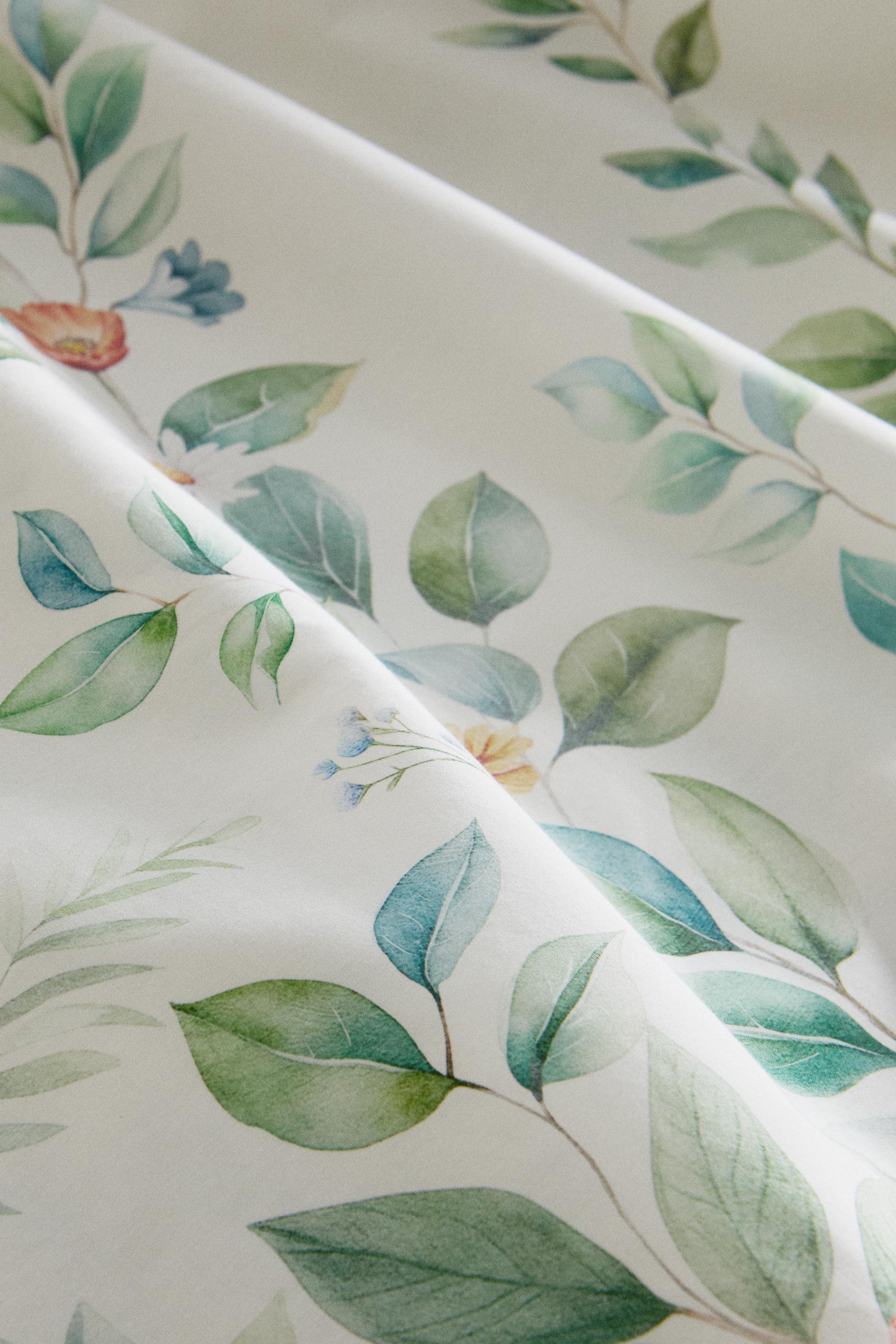 FLORAL PRINT COTTON DUVET COVER