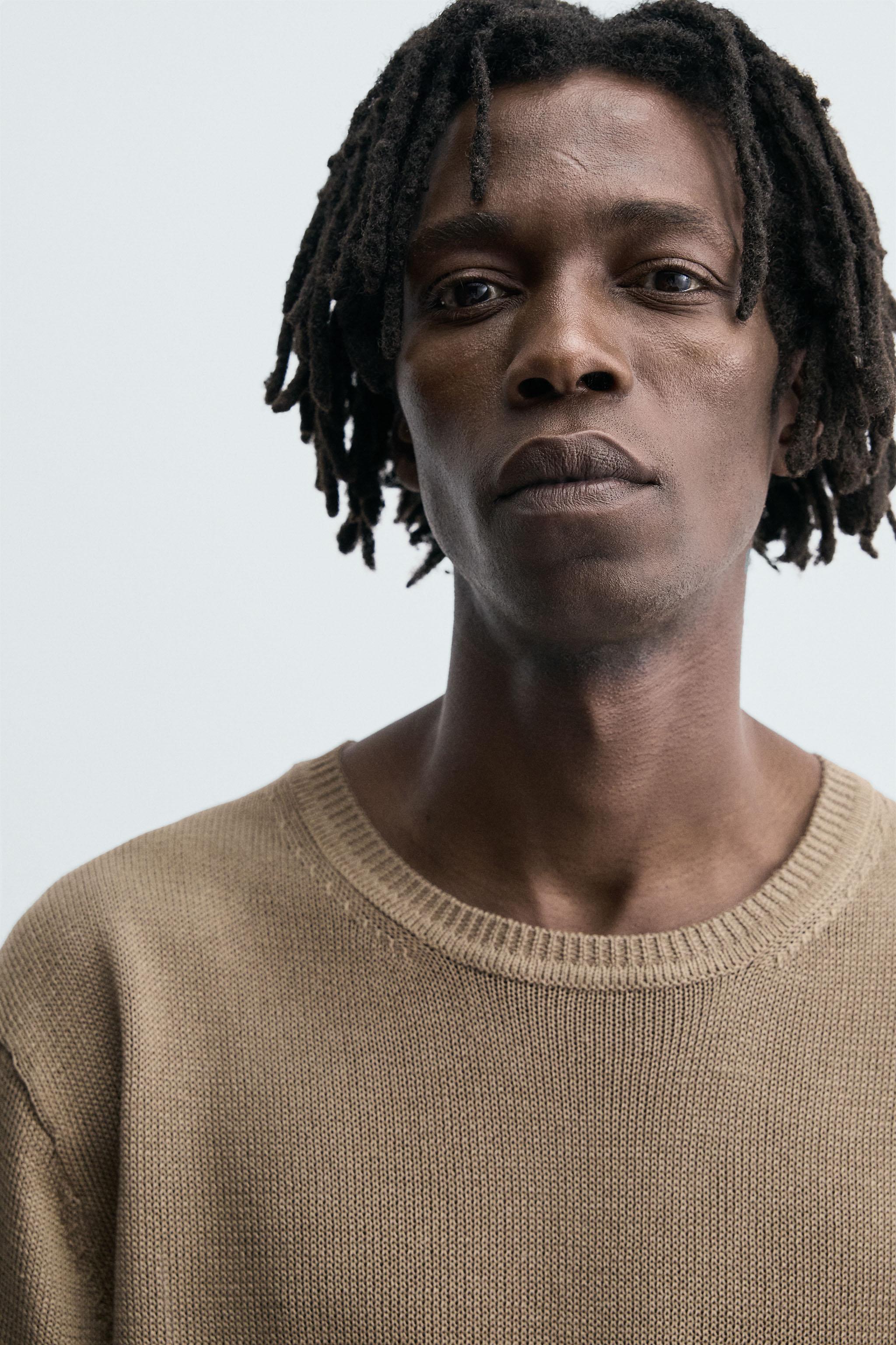 TEXTURED KNIT T-SHIRT