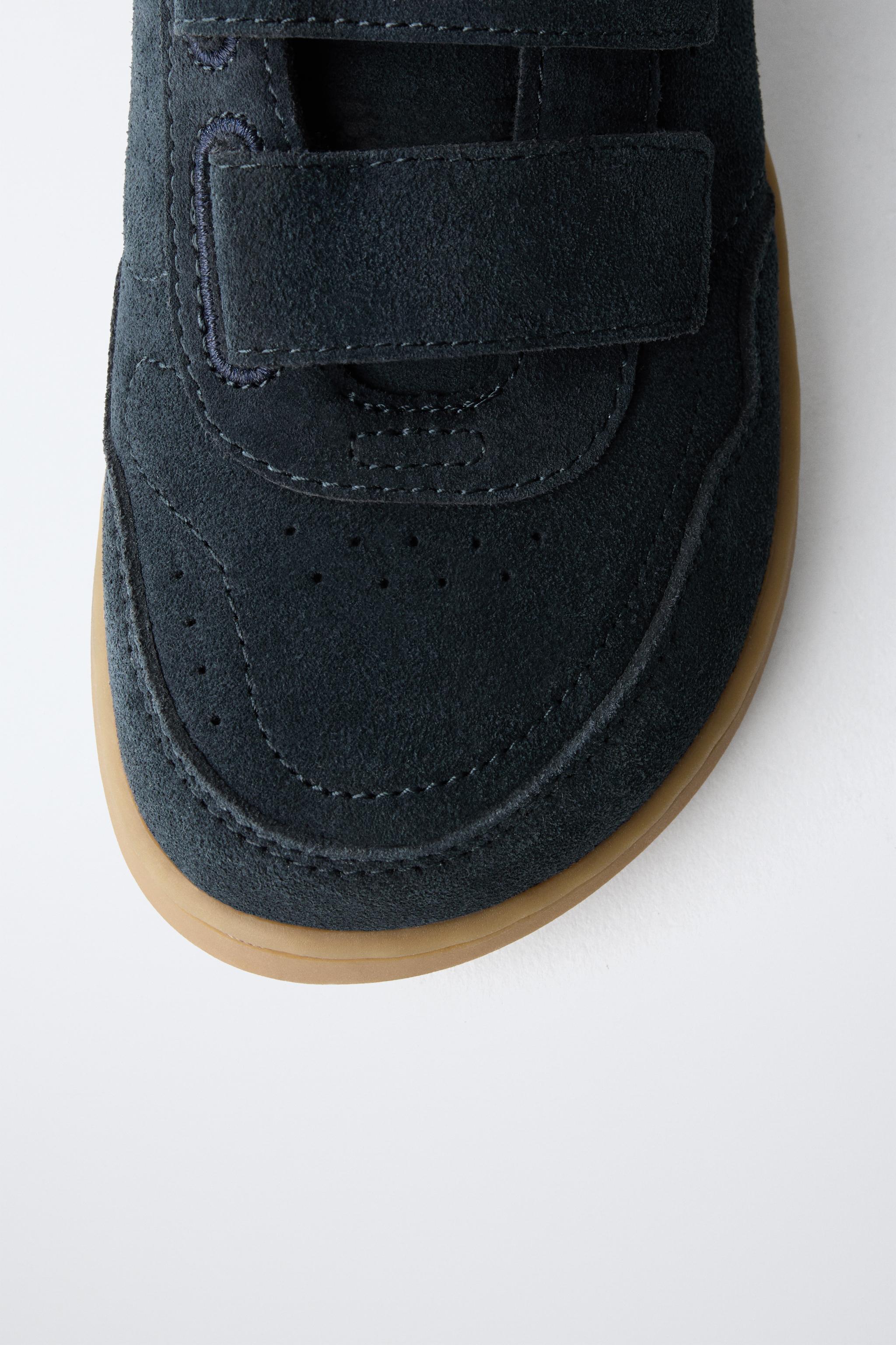 BAREFOOT SPLIT LEATHER SNEAKERS