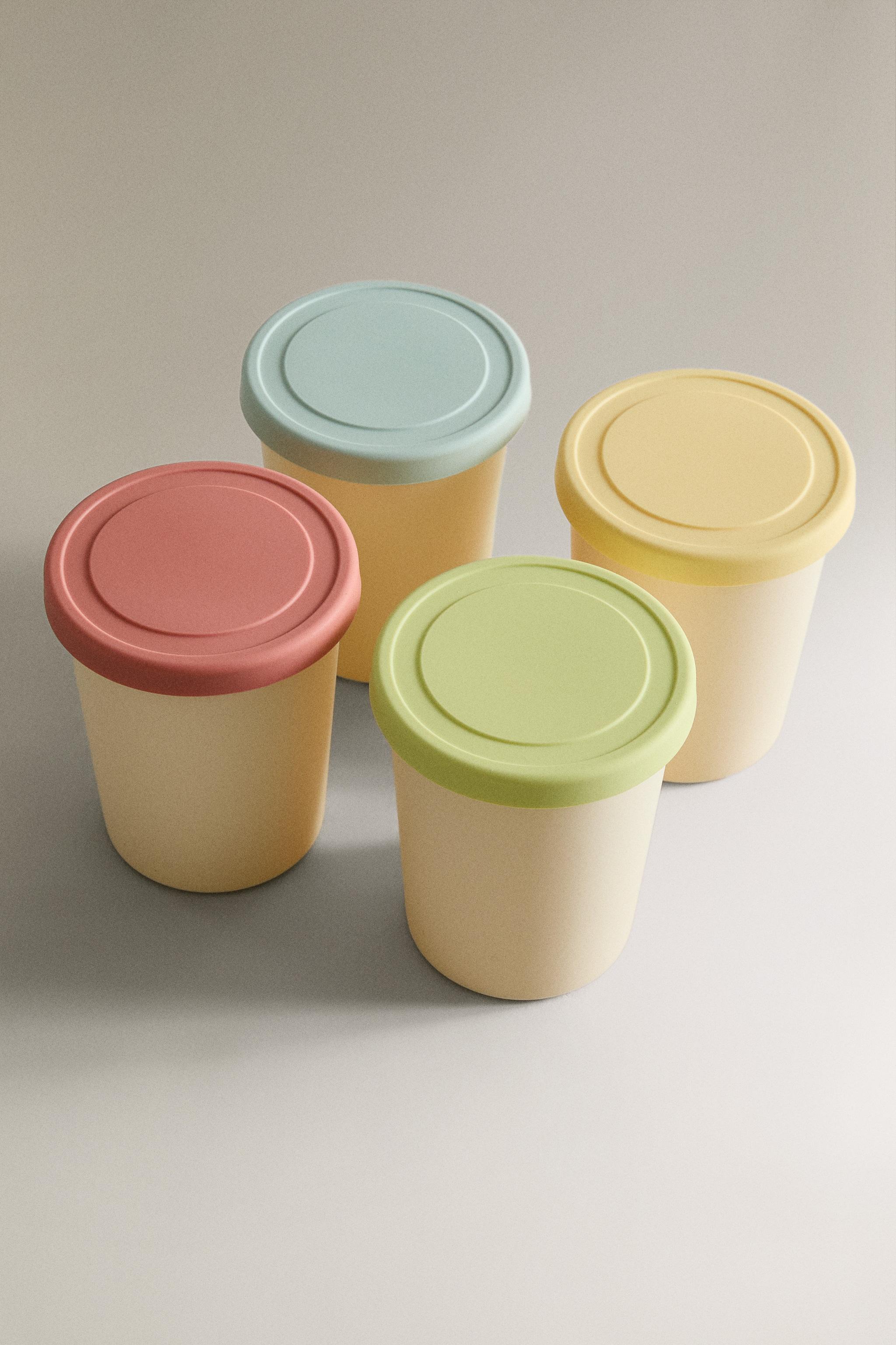 SET OF SILICONE ICE CREAM CONTAINERS (SET OF 4)
