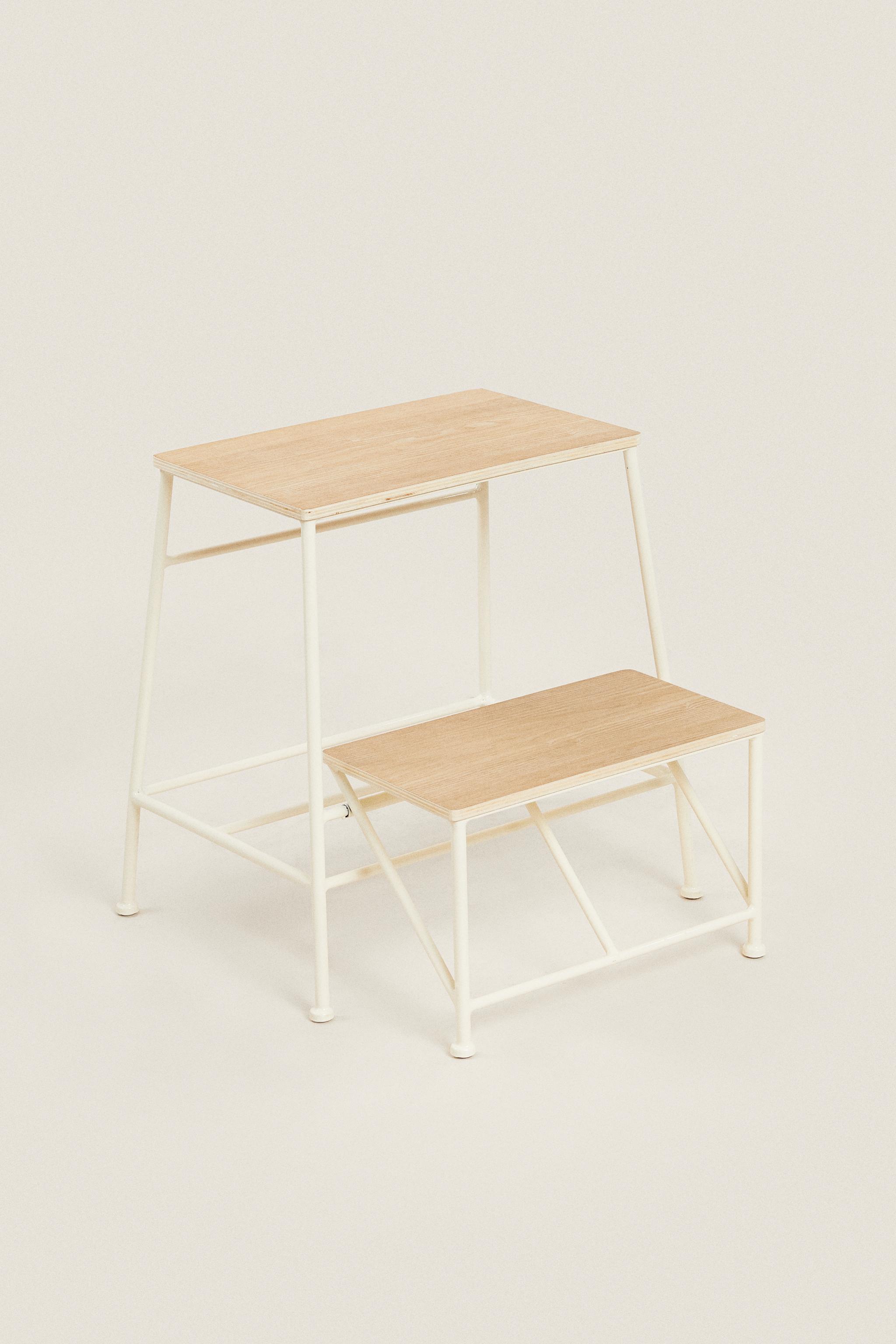 STOOL | TWO-STEP WOODEN LADDER