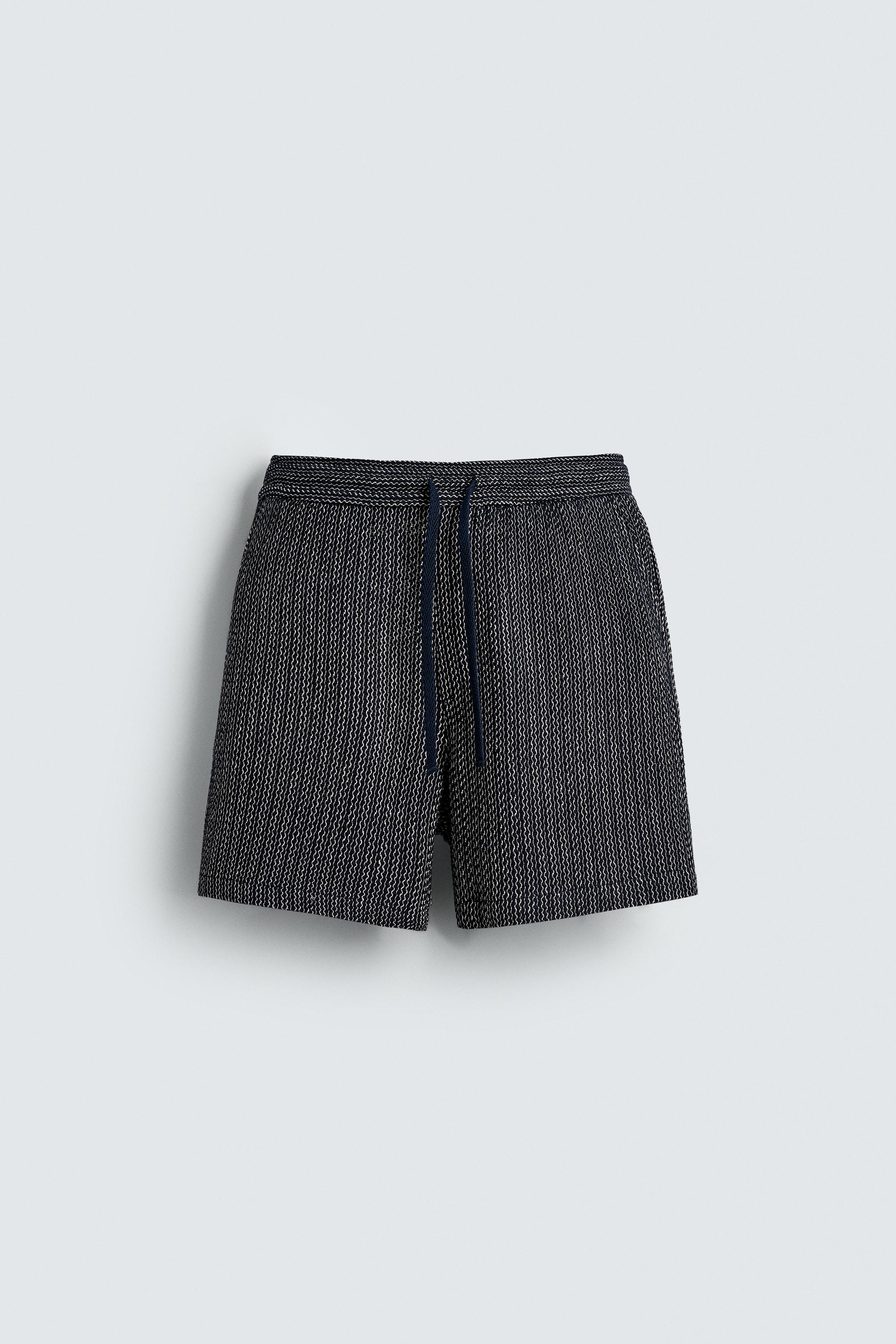 JACQUARD TEXTURED SHORTS