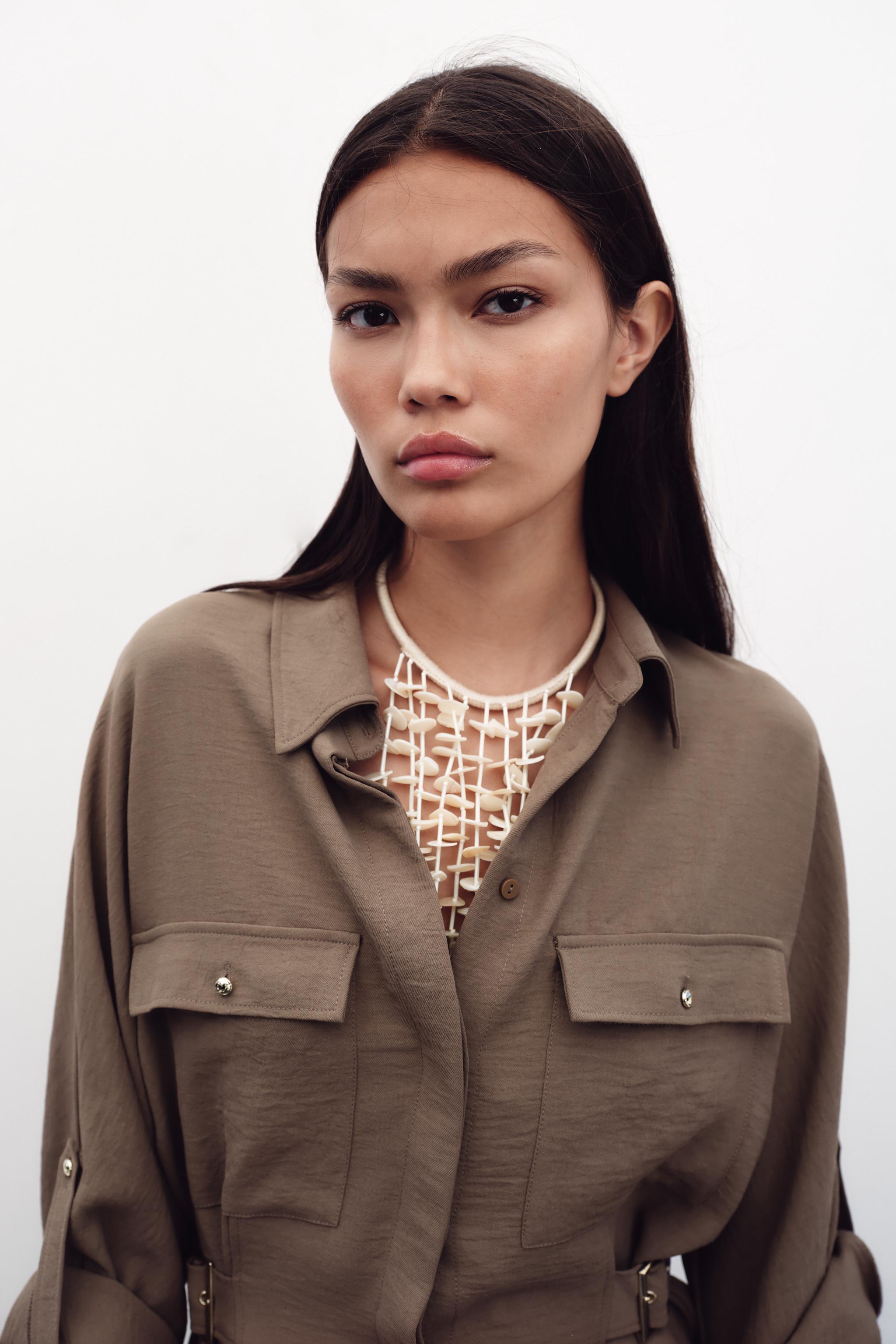 SAFARI SHIRT WITH SIDE BUCKLES