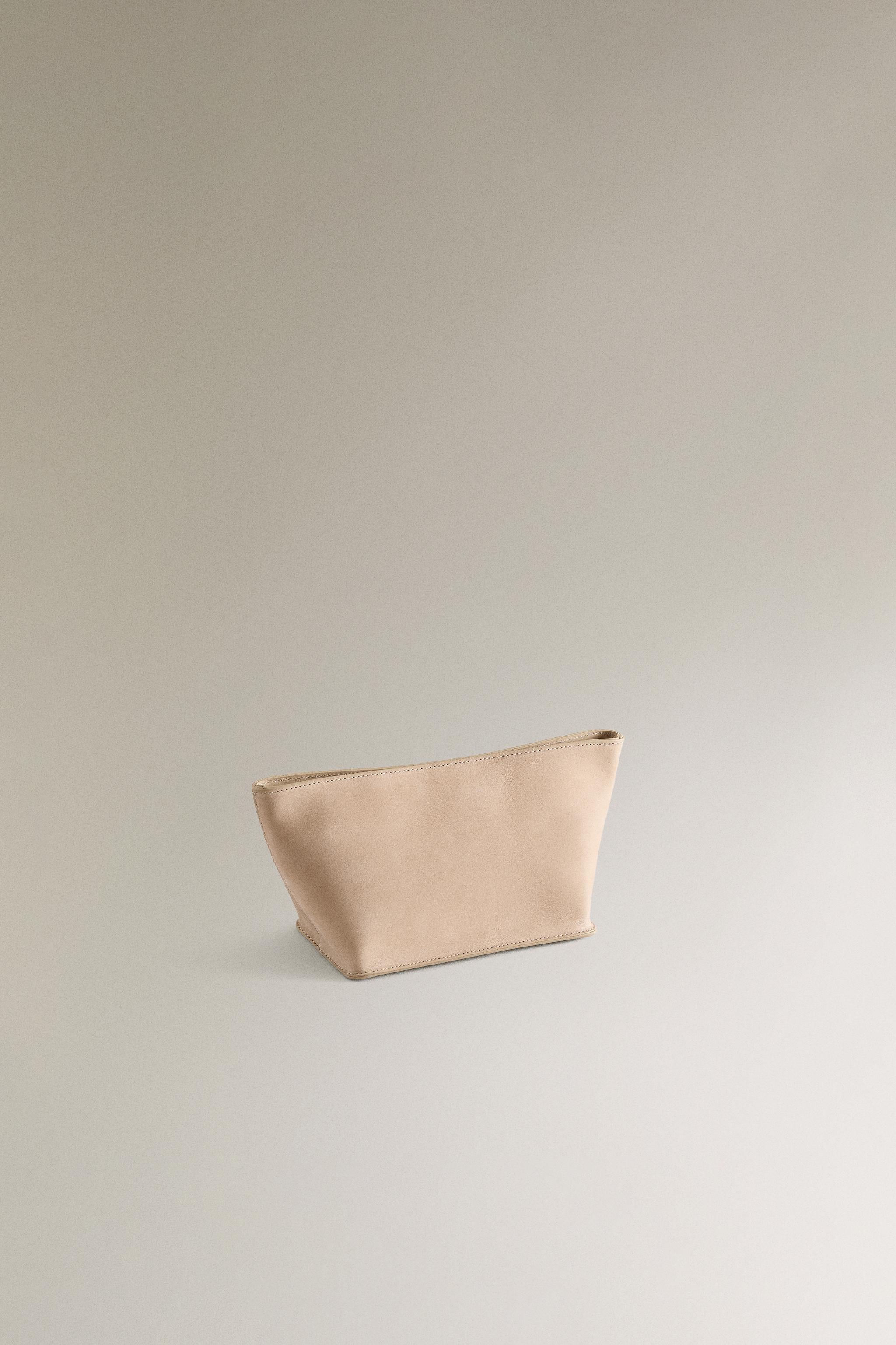 NUBUK LEATHER MAKEUP BAG
