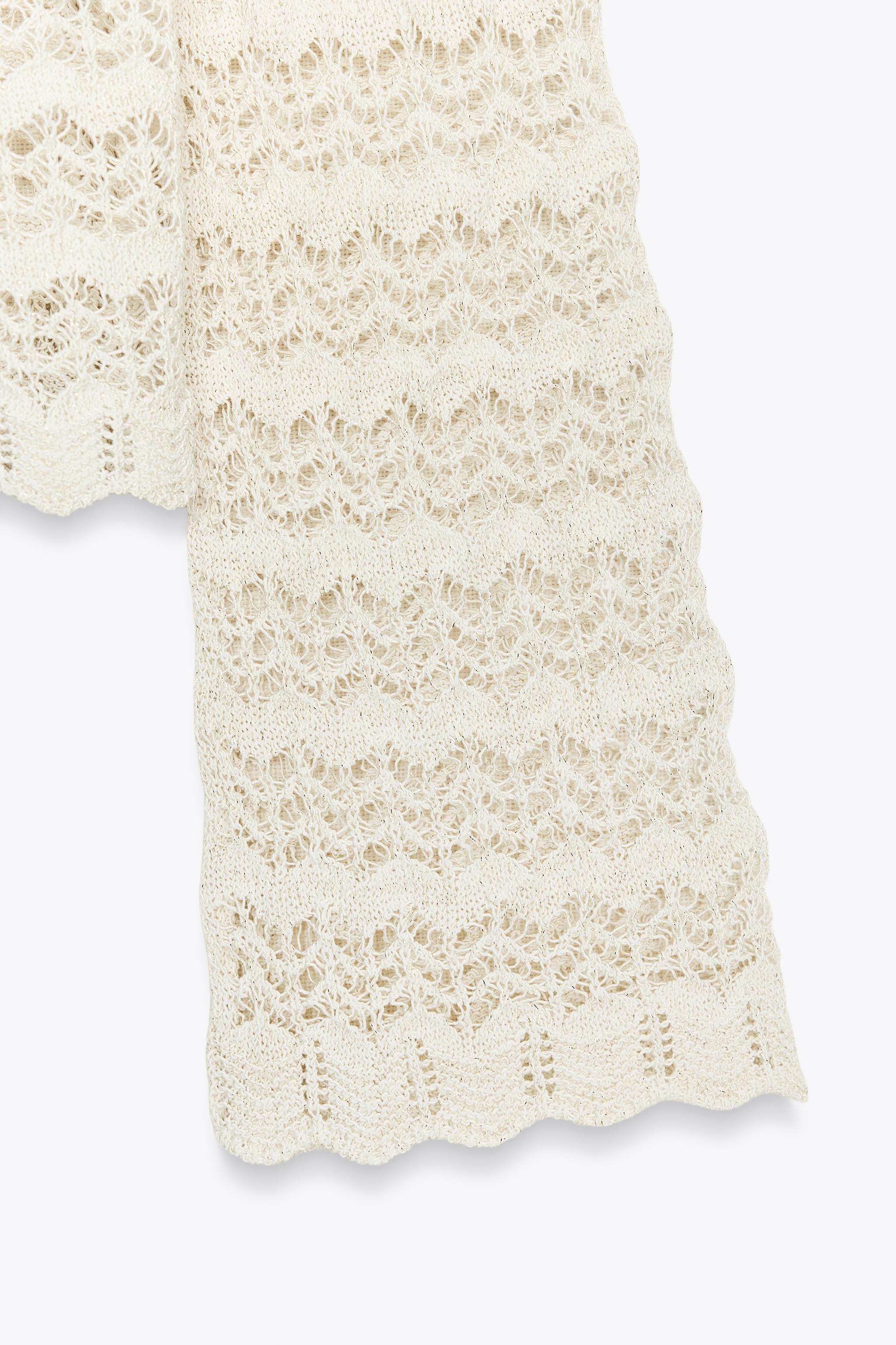 POINTELLE KNIT SWEATER
