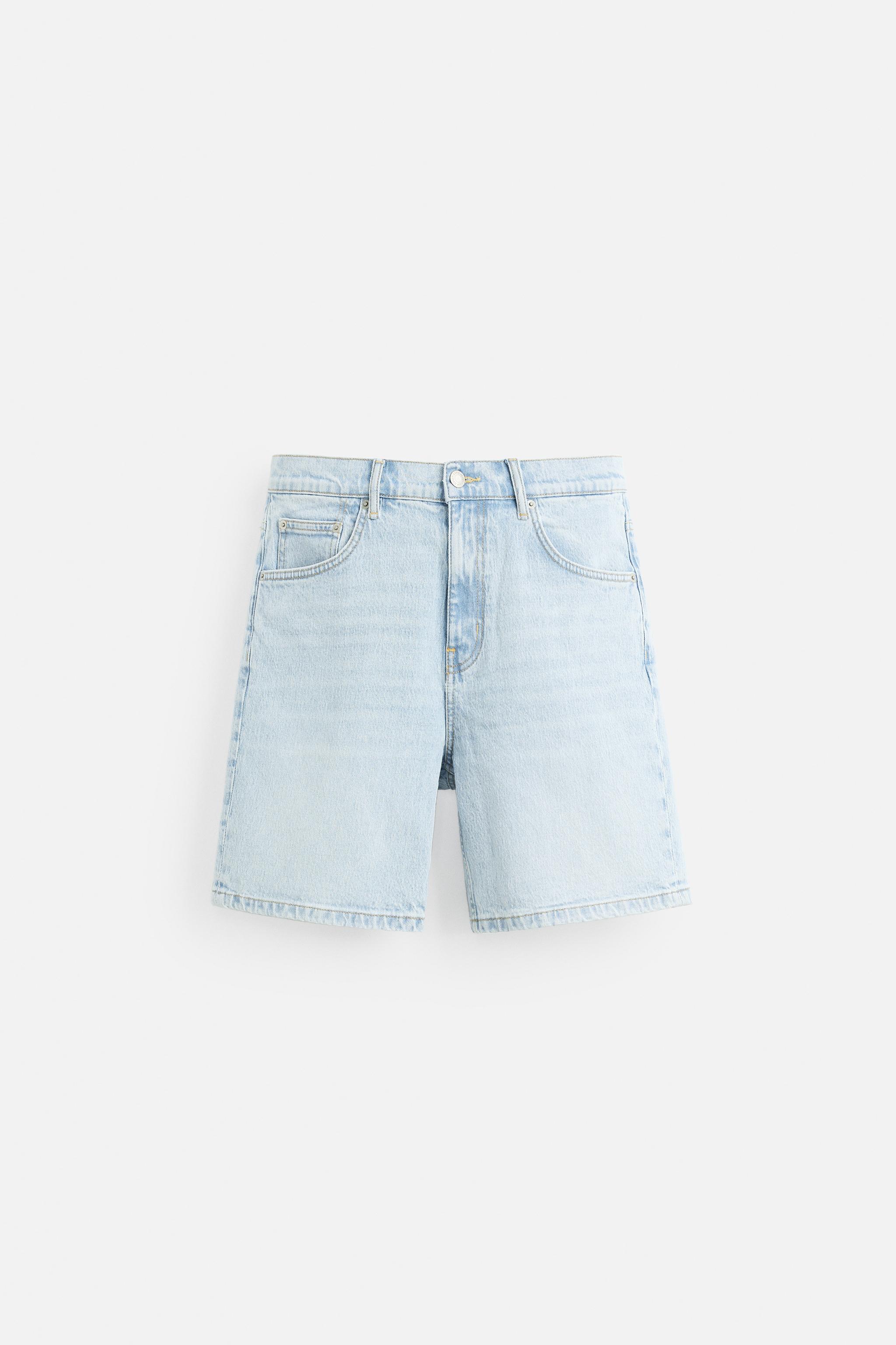 REGULAR FIT DENIM SHORTS