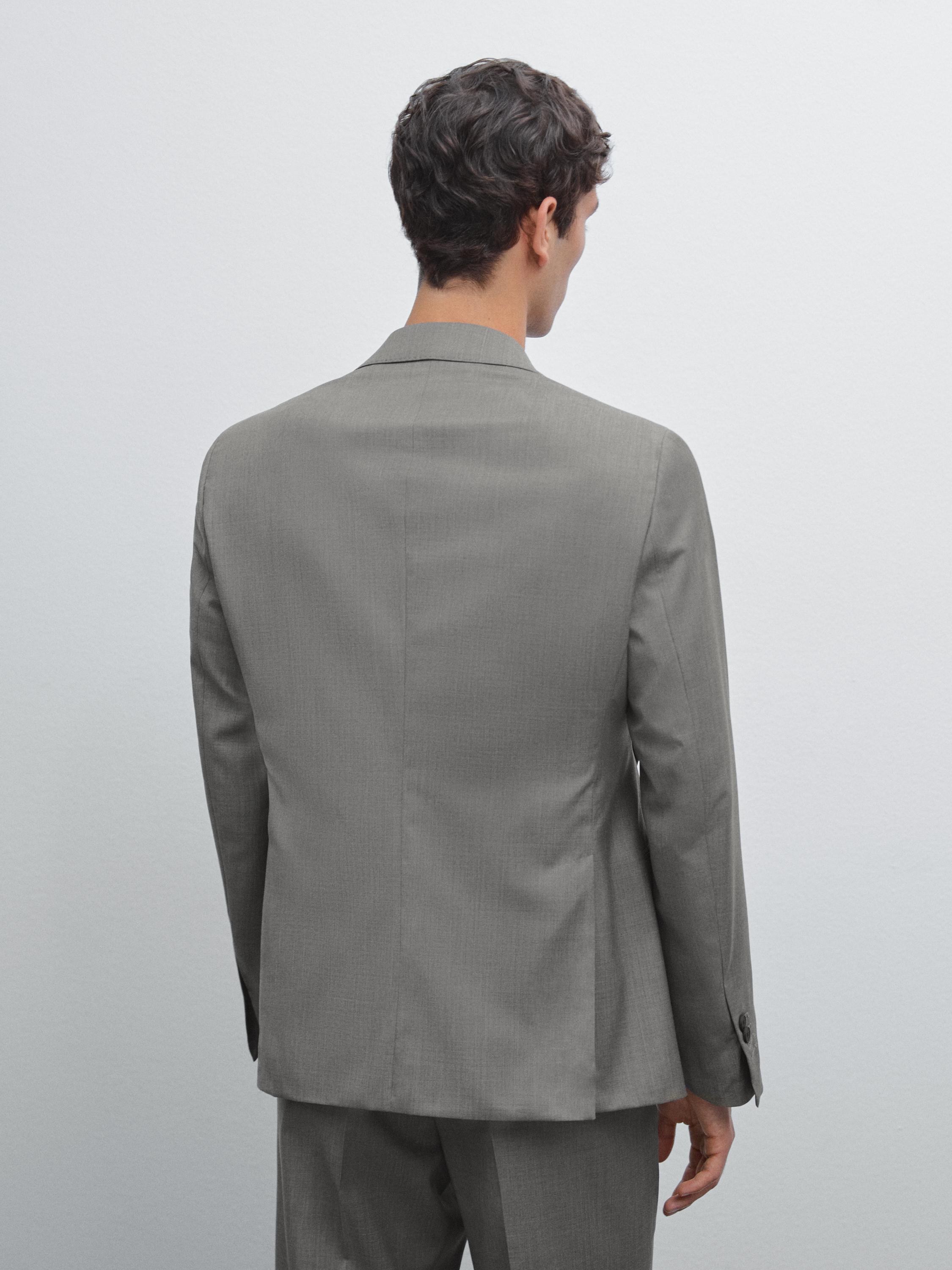 100% wool suit blazer