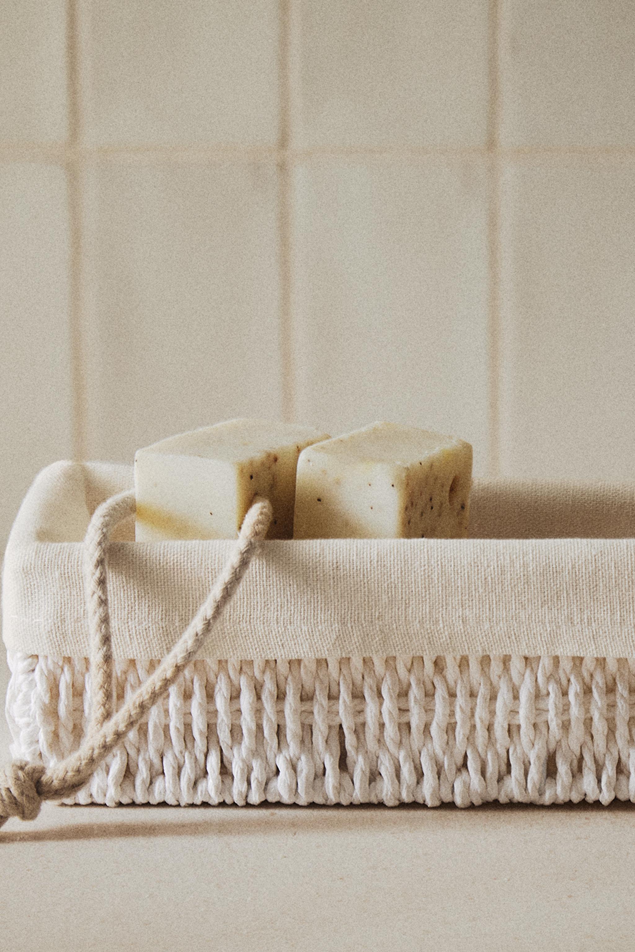 RECTANGULAR FABRIC INTERIOR BASKET