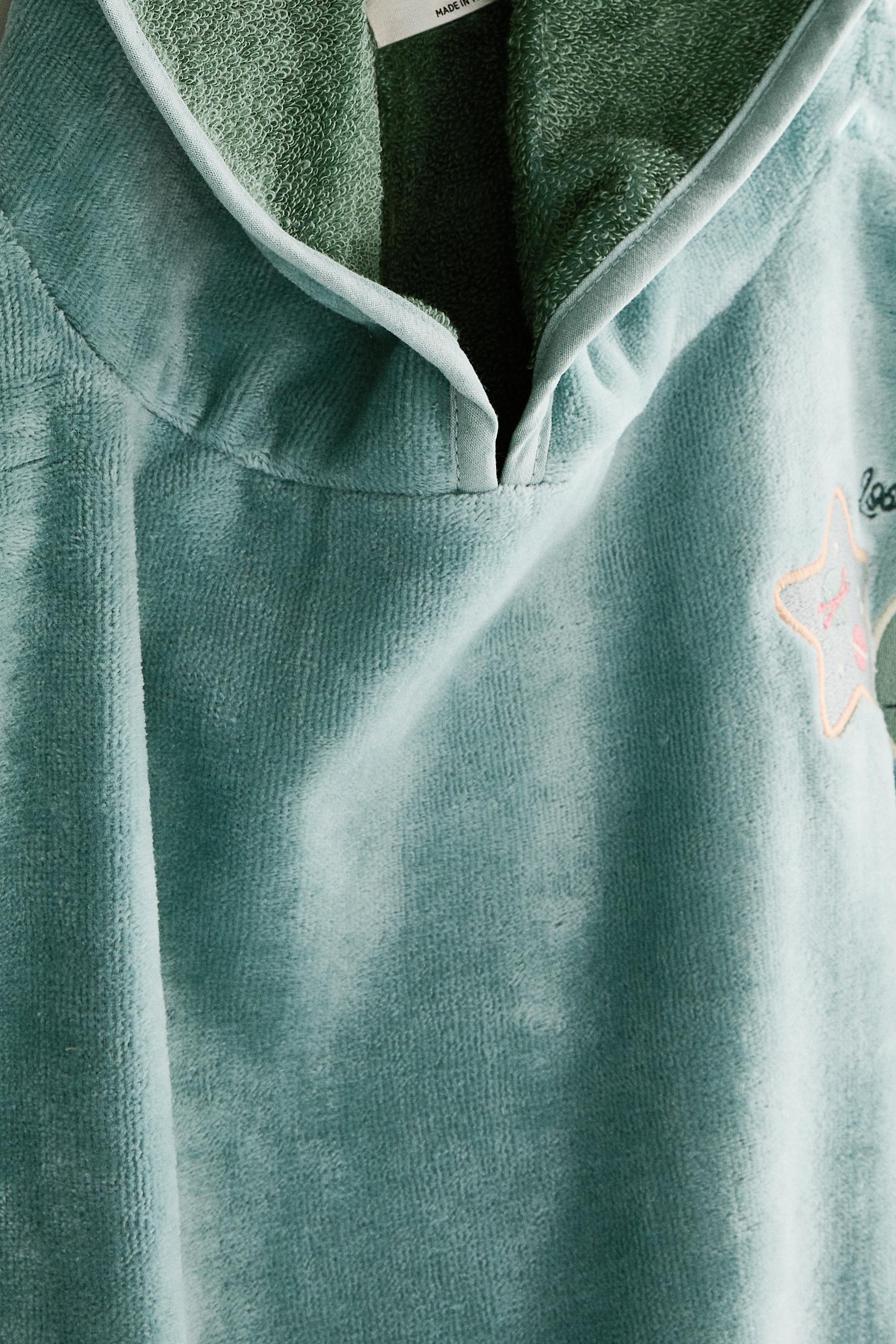 CHILDREN'S VELOUR SPACE PONCHO