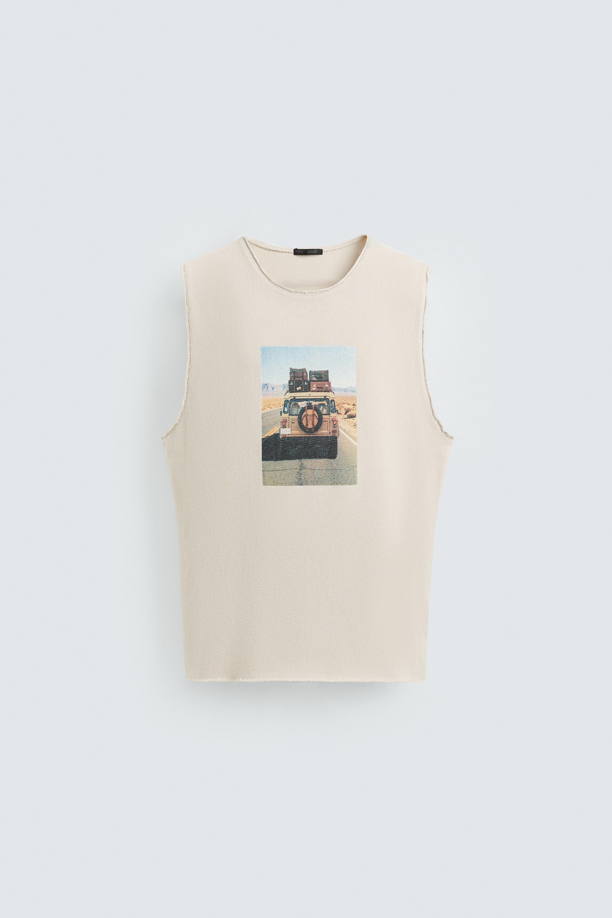 PRINTED KNIT TANK TOP